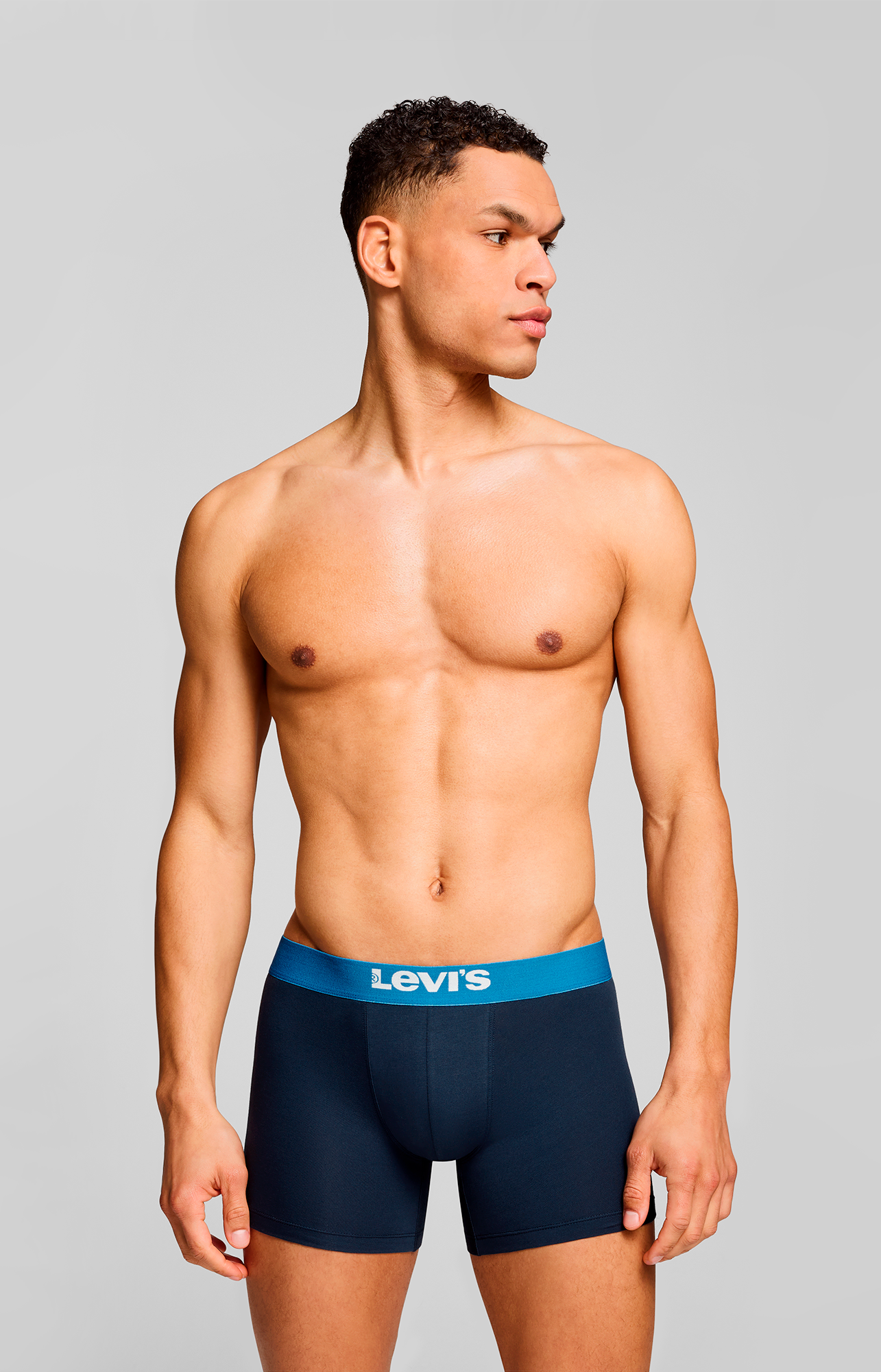 Levi's® Boxershorts »LEVIS MEN SLD BASC BOXER BRIEF ORG CO 2P«, (Packung, 2er Pack), mit breitem Logobund