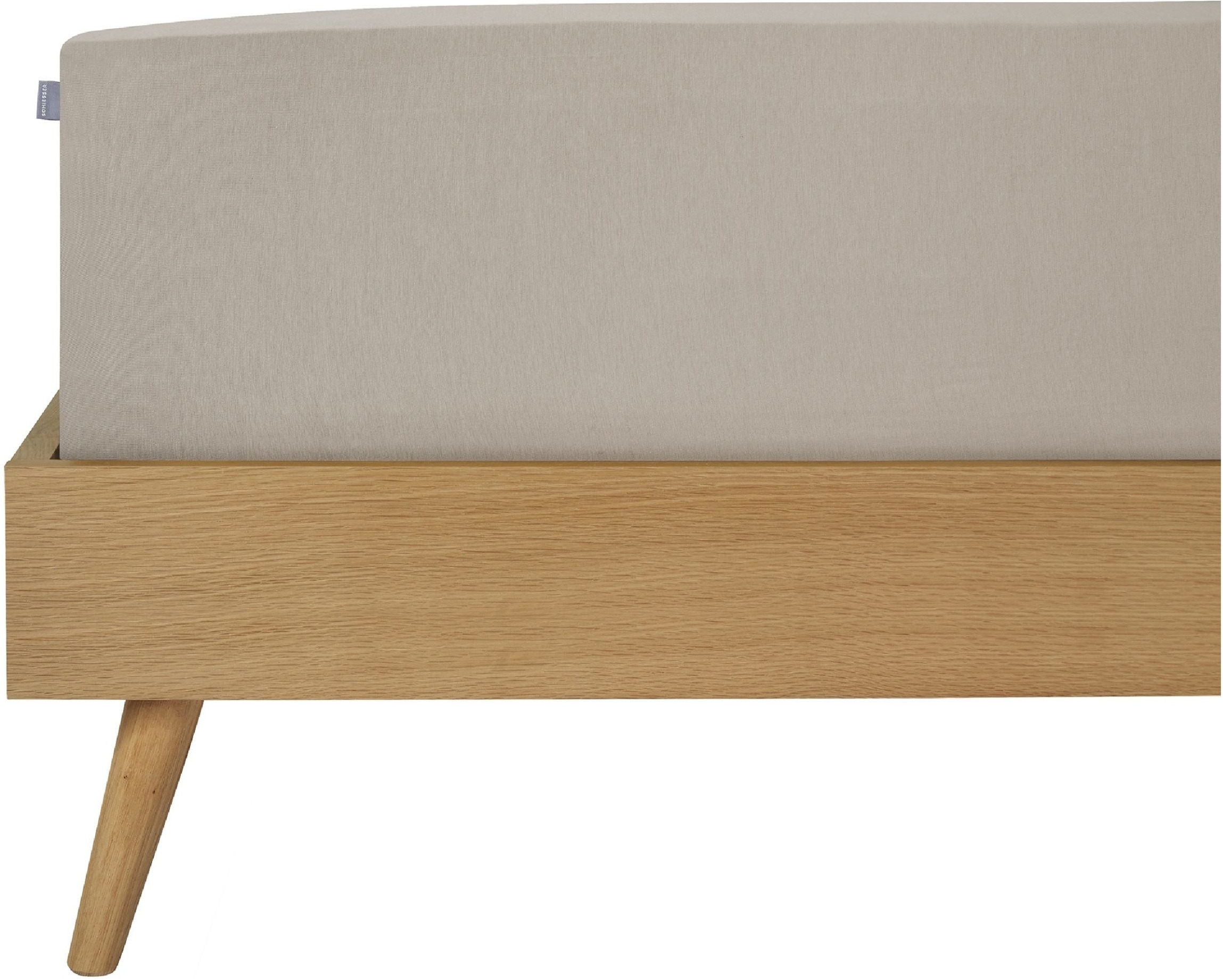 Schiesser Spannbettlaken "Jessi aus 100% Baumwolle" für Matratzen bis zu 22 cm Höhe, OEKO-TEX MADE IN GREEN