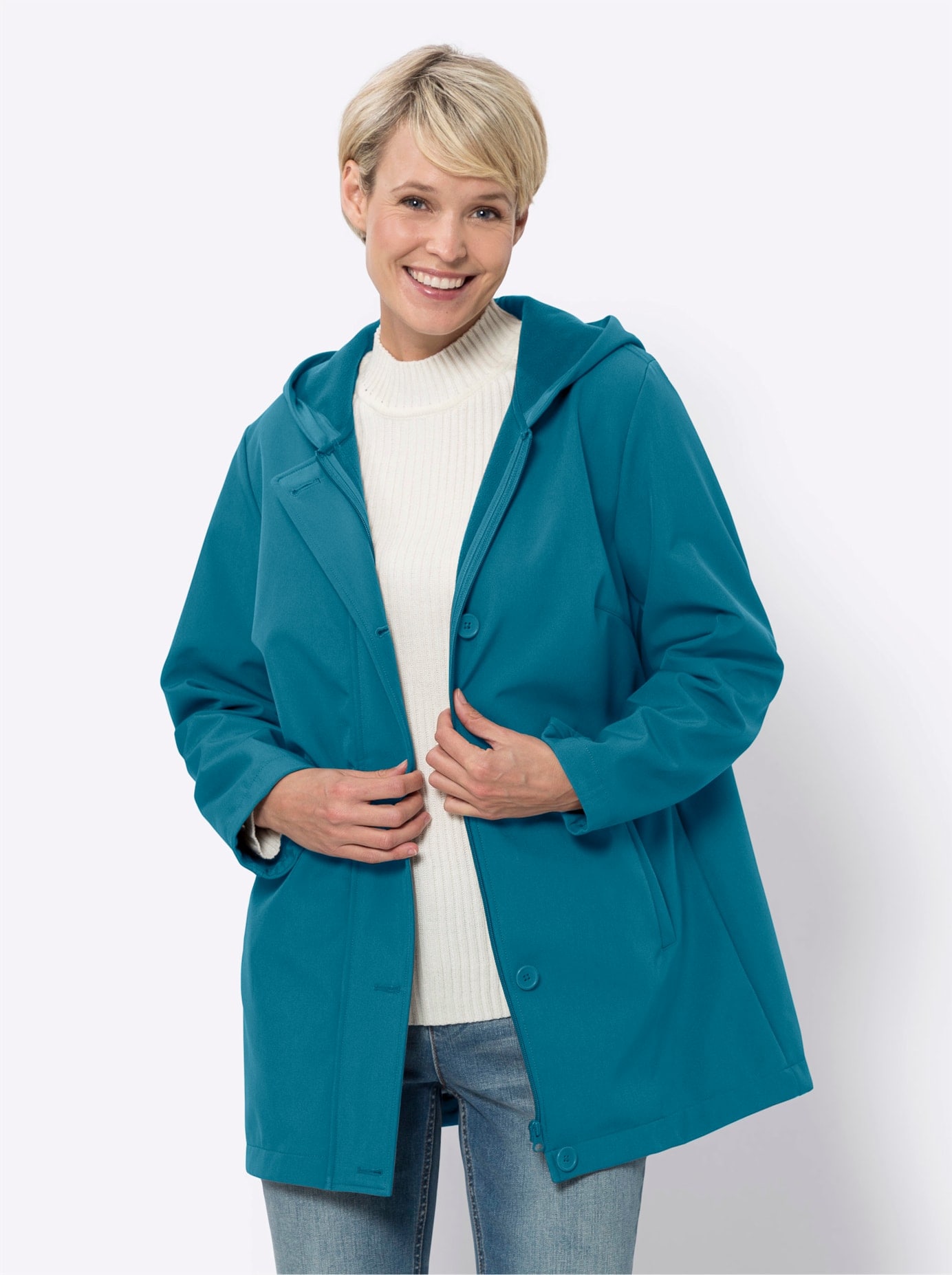 Classic Basics Softshelljacke, mit Kapuze