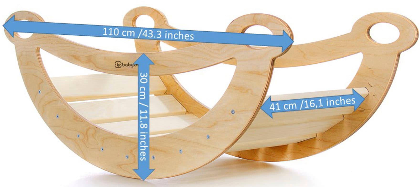 BabyGo Wippe »Woodland Bogenwippe, Seesaw mit Polstereinlage«, Made in Europe