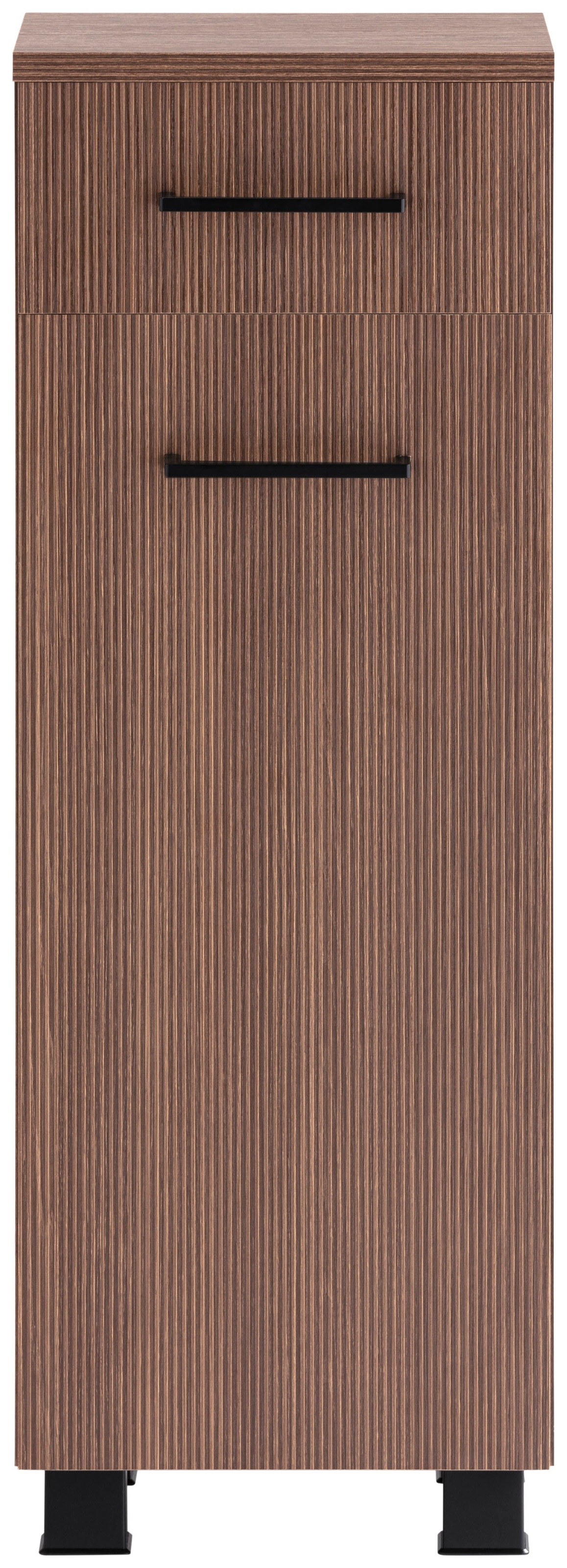 welltime Badmöbel-Set »Trento, Badezimmer-Set, Waschbeckenunterschrank, Hängeschrank«, (4 St.), Unterschrank, Waschbeckenunterschrank, Spiegelschrank, Aufbauleuchte