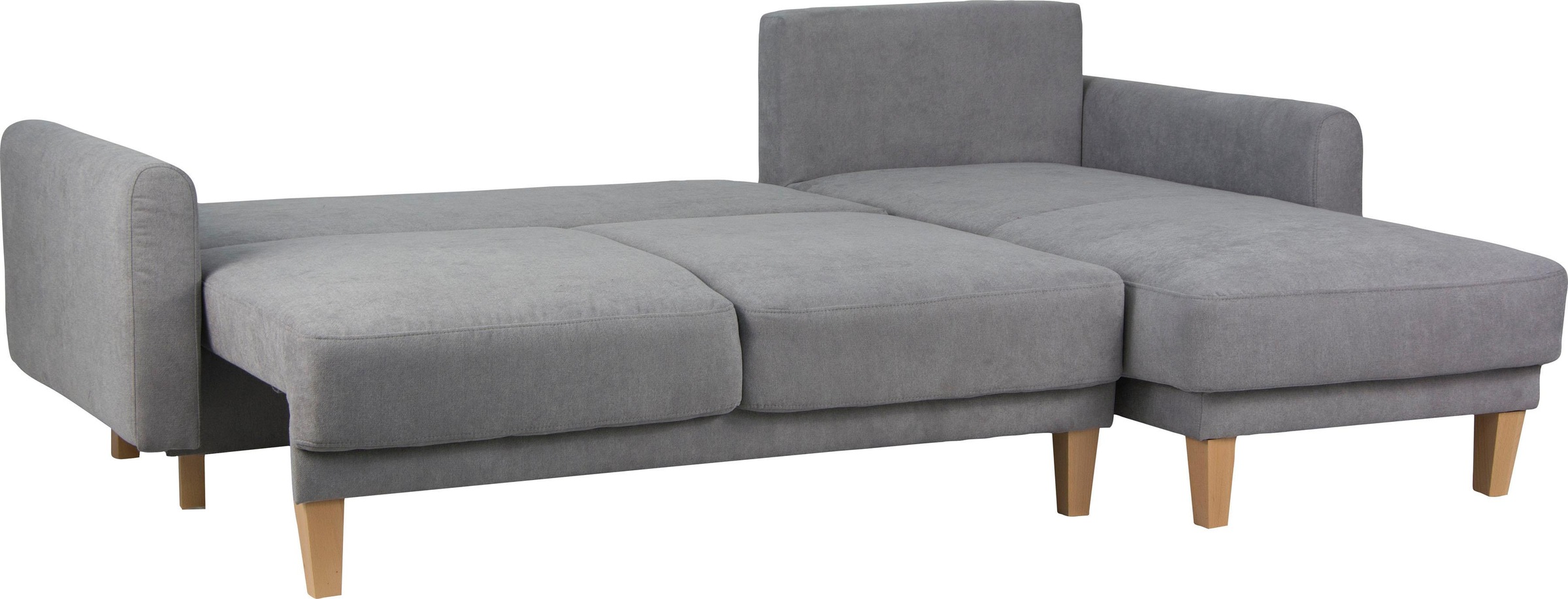 Home affaire Ecksofa »TRIPLO optionale Schlafsofa mit Bettkasten, Maße B/T/H: 234/164/89 cm«, L-Form wahlweise mit Bettfunktion - Liegefläche 132x210 cm