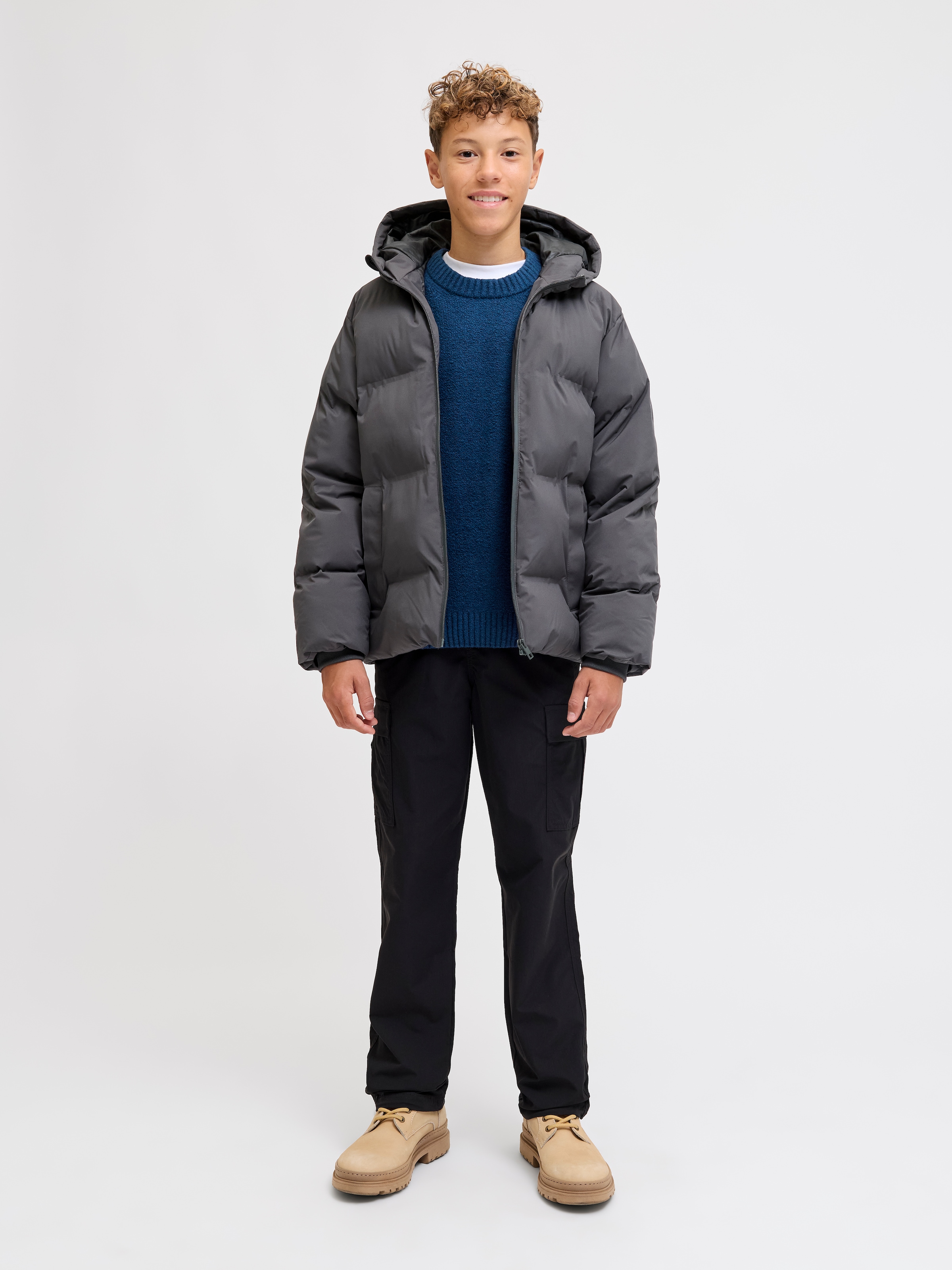 Jack & Jones Junior Rundhalspullover »JCOPOINT KNIT BOUCLE CREW NECK BF JNR«
