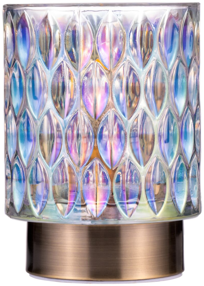 Pauleen Tischleuchte »Clear Glamour«, 1 flammig, Leuchtmittel E14 | ohne Leuchtmittel, E14, Batterbiebetrieben, Timerfunktion, Windlicht