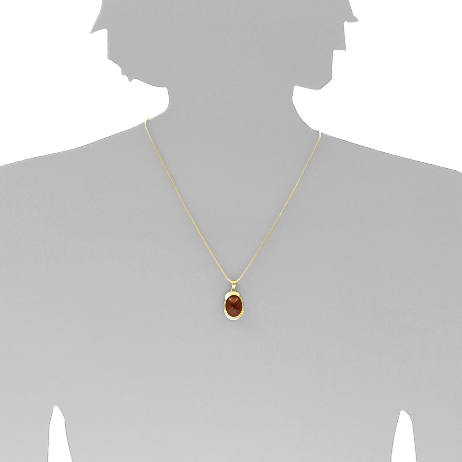 OSTSEE-SCHMUCK Kette und Anhänger Set »- Mara - Gold 333/000 - Bernstein« ()