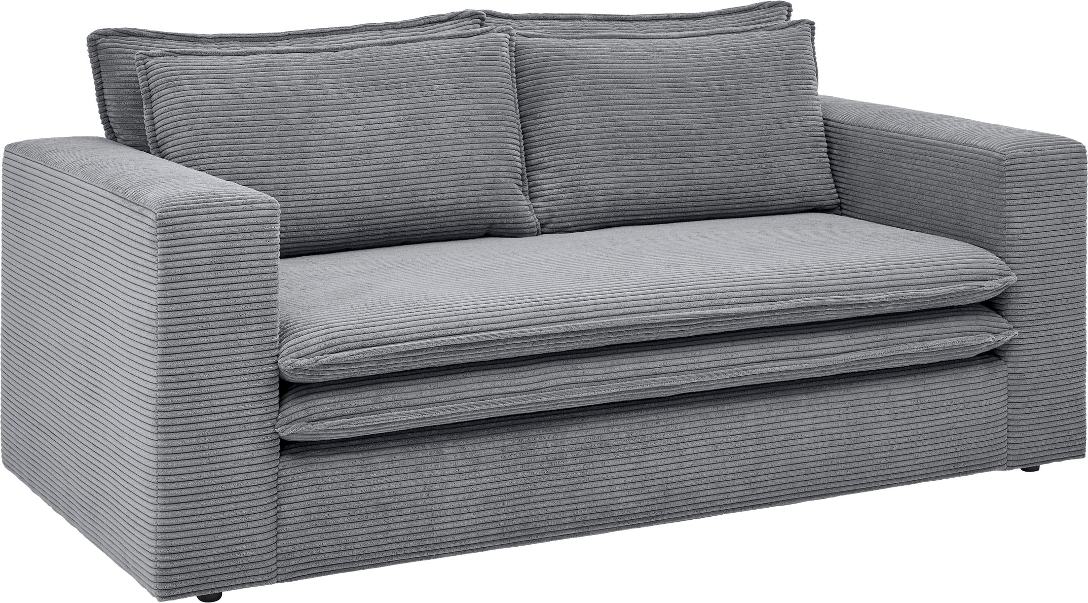 Places of Style Sitzgruppe »PIAGGE«, (2 tlg.), 2-Sitzer-Sofa und Hocker klein im Set