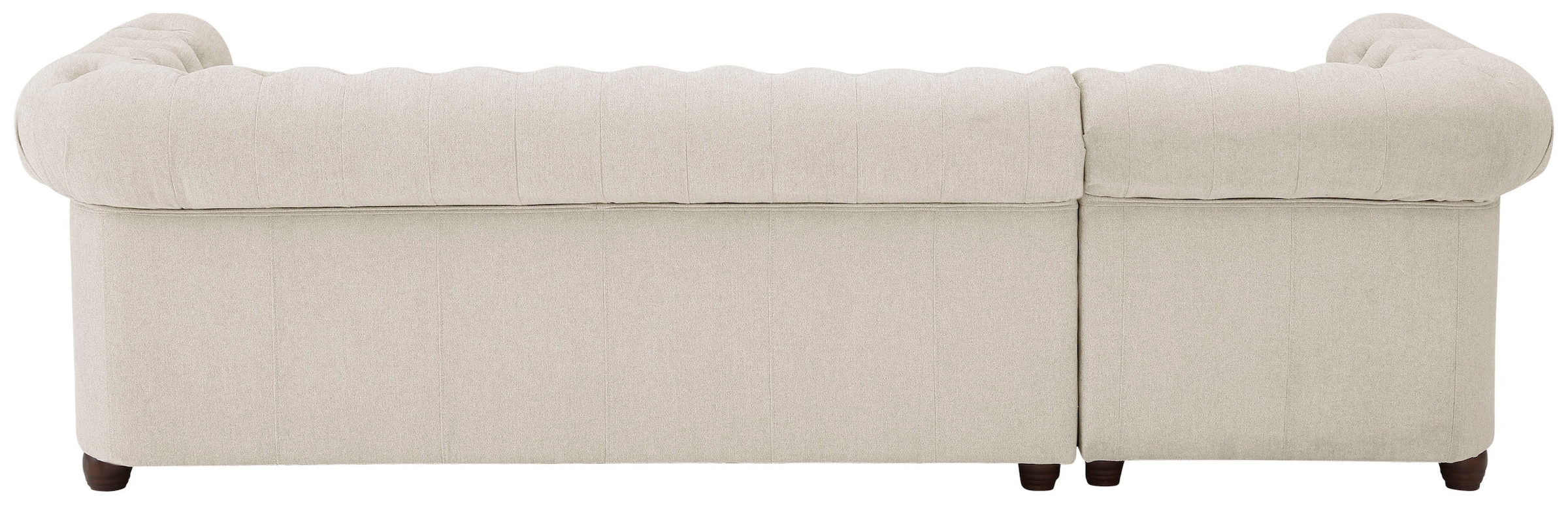 Home affaire Chesterfield-Sofa »New Castle L-Form«, hochwertige Knopfheftung in Chesterfield-Design, B/T/H: 255(171/72)