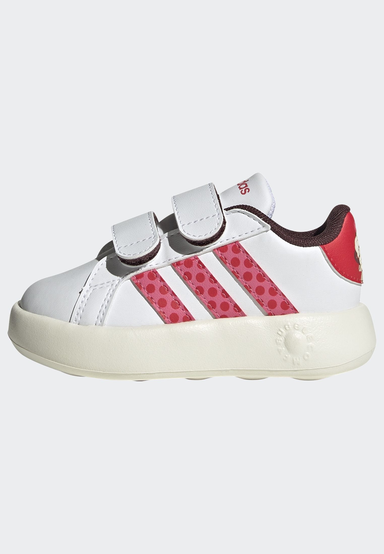 adidas Sportswear Klettschuh »ADIDAS DISNEY MINNIE MAUS KIDS GRAND COURT 2.0 SCHUH«, Design auf den Spuren des adidas Superstar, für Kinder
