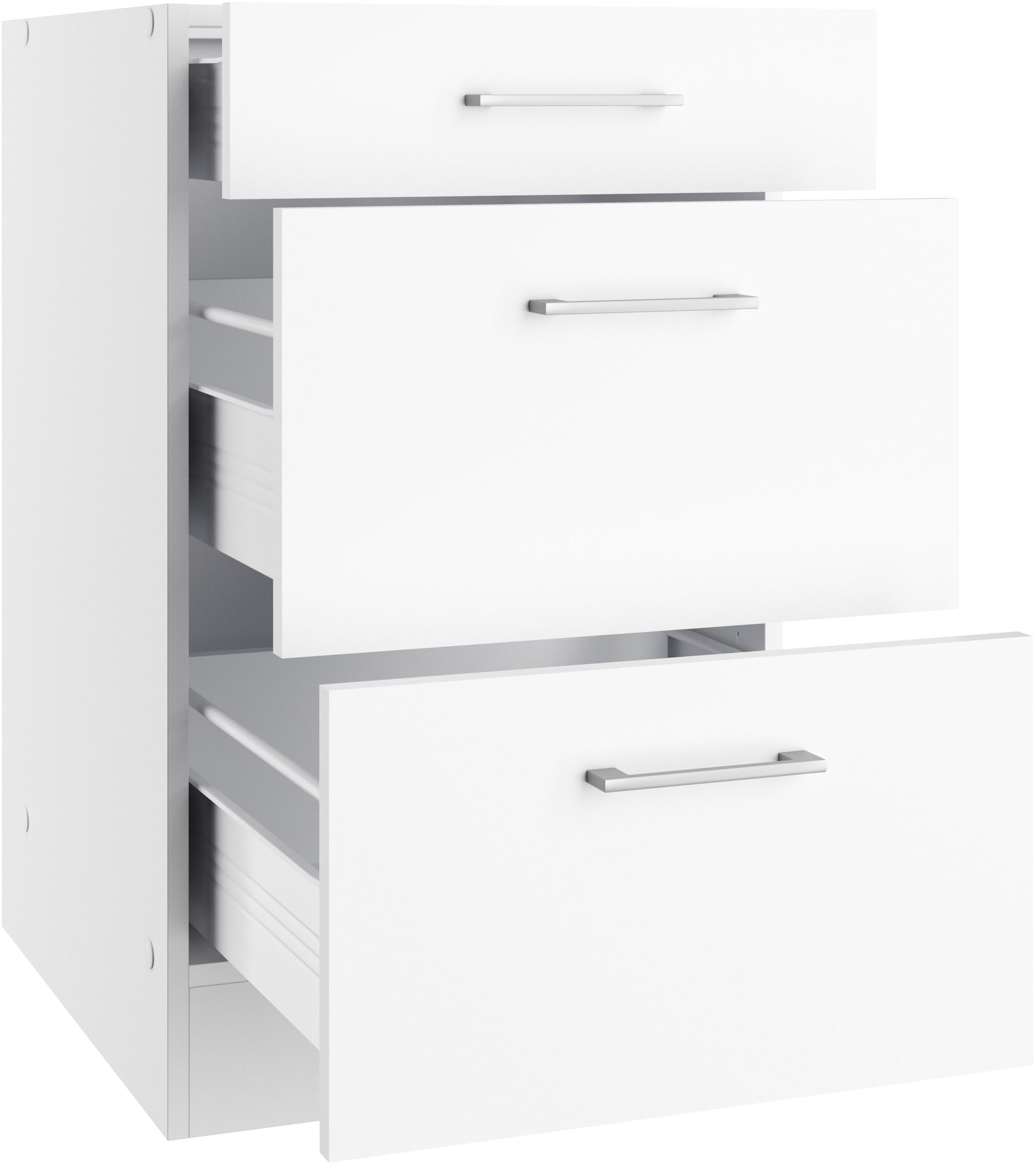 KOCHSTATION Unterschrank »KS-Milan«, HELD Möbel, Auszugschrank 50 cm, matte oder hochglänzende Fronten