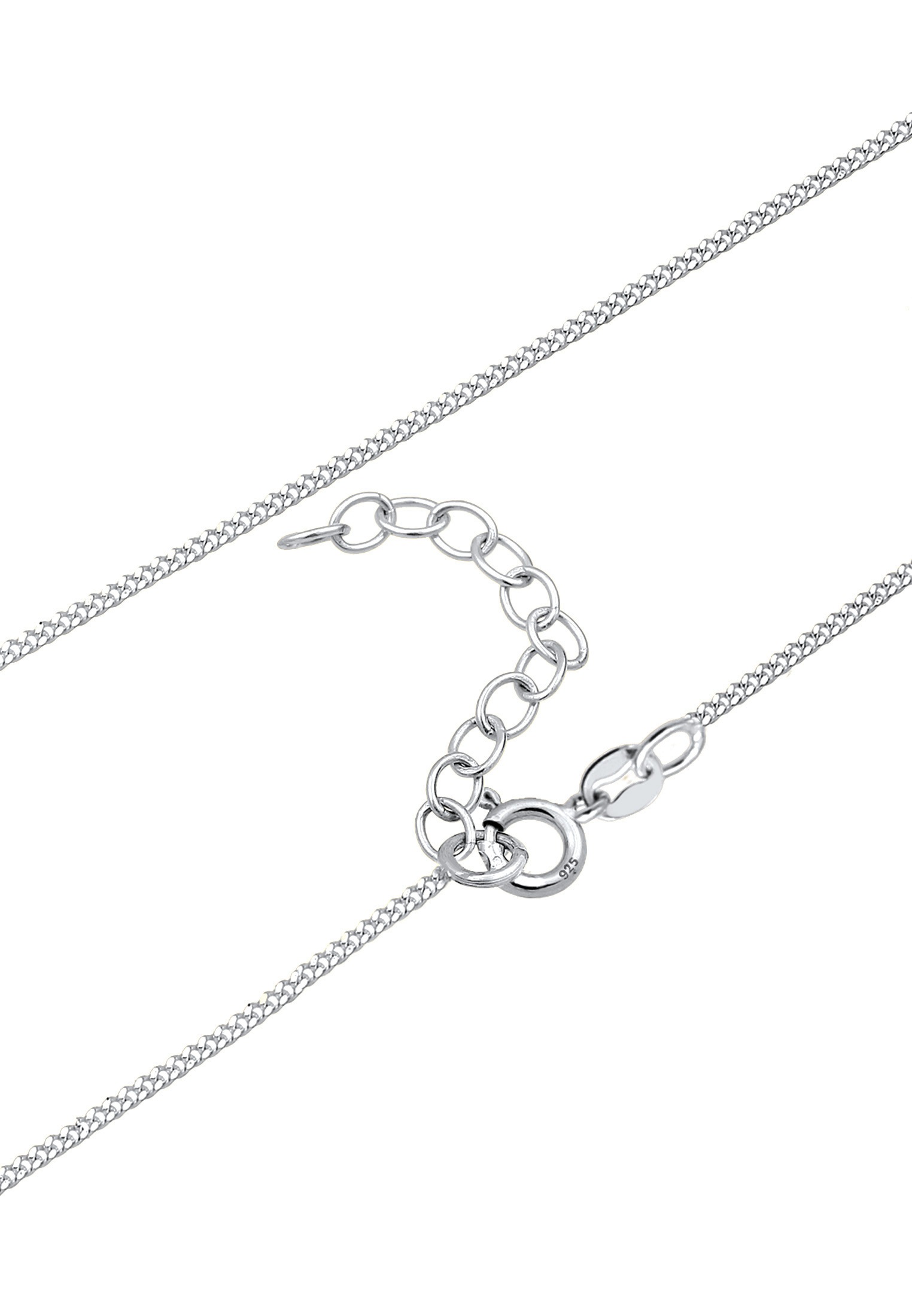 Elli Choker »Halskette Choker Herz Emaille schwarz 925 Silber«