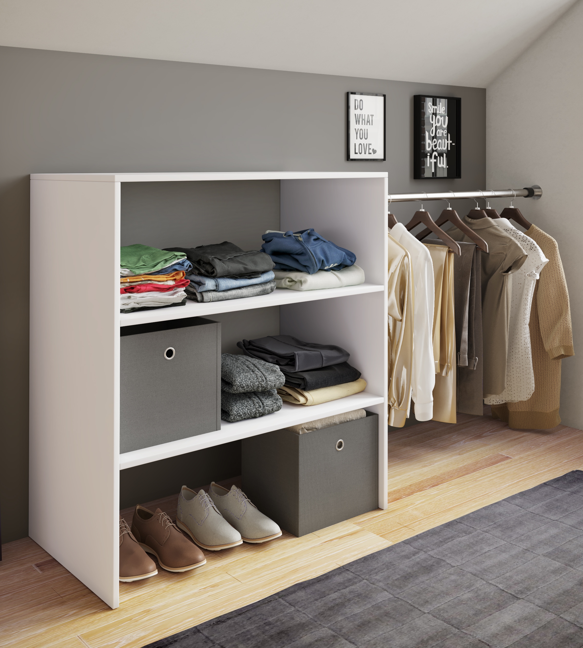 VCM Kleiderschrank »Offener Kleiderschrank Dachschrägen Regal Dacho ll« 1 Stk. tlg.