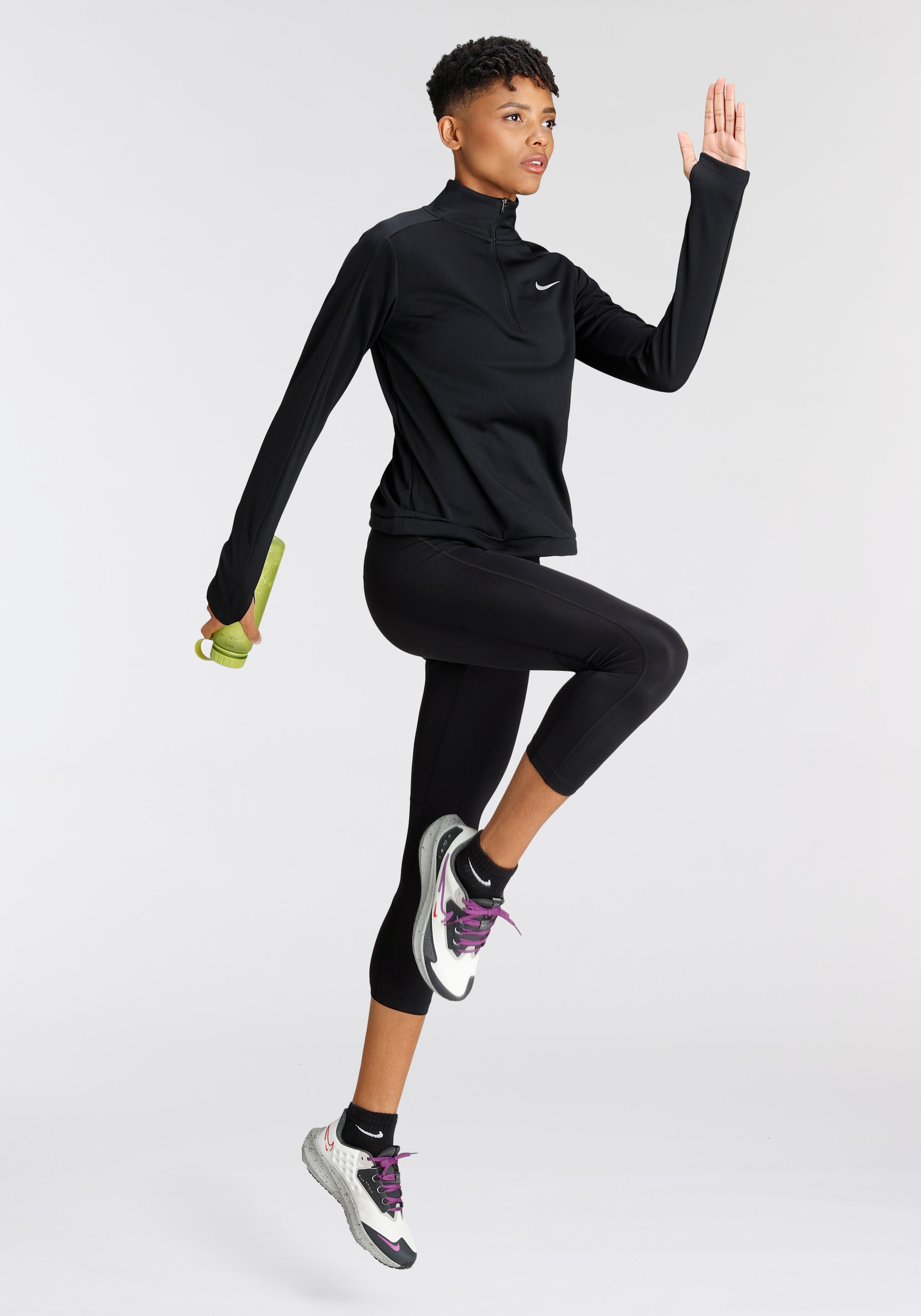 Dri-fit zipper outlet running leggings