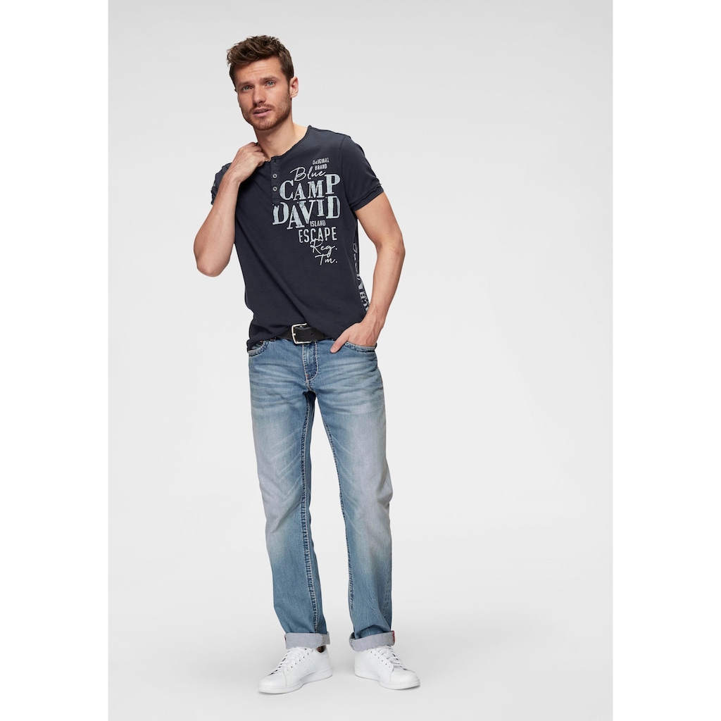 CAMP DAVID Loose-fit-Jeans, mit markanten Nähten und Stretch