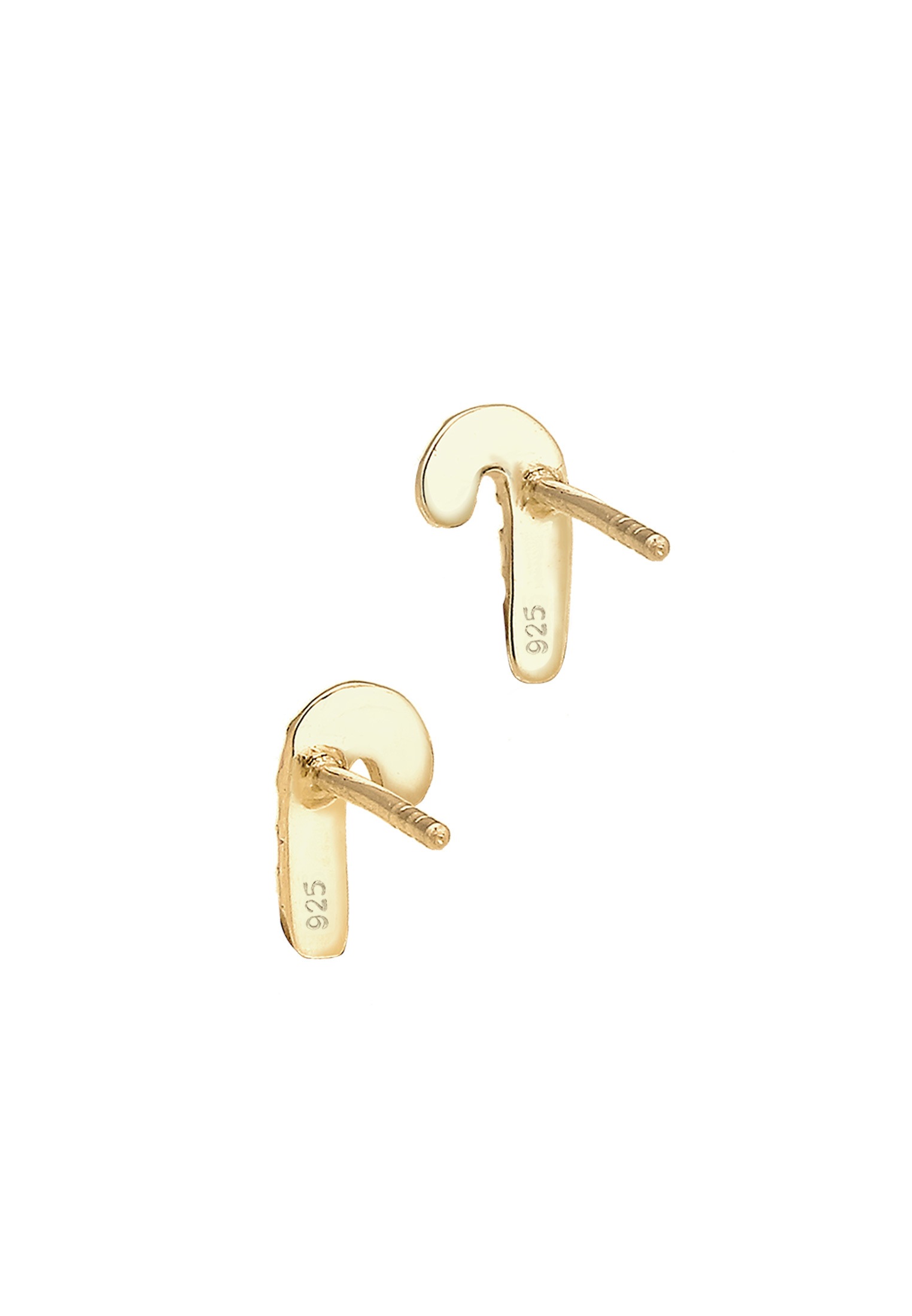 Elli Paar Ohrstecker »Ohrringe Ohrstecker Zuckerstange Candies 925 Sterling Silber vergoldet«