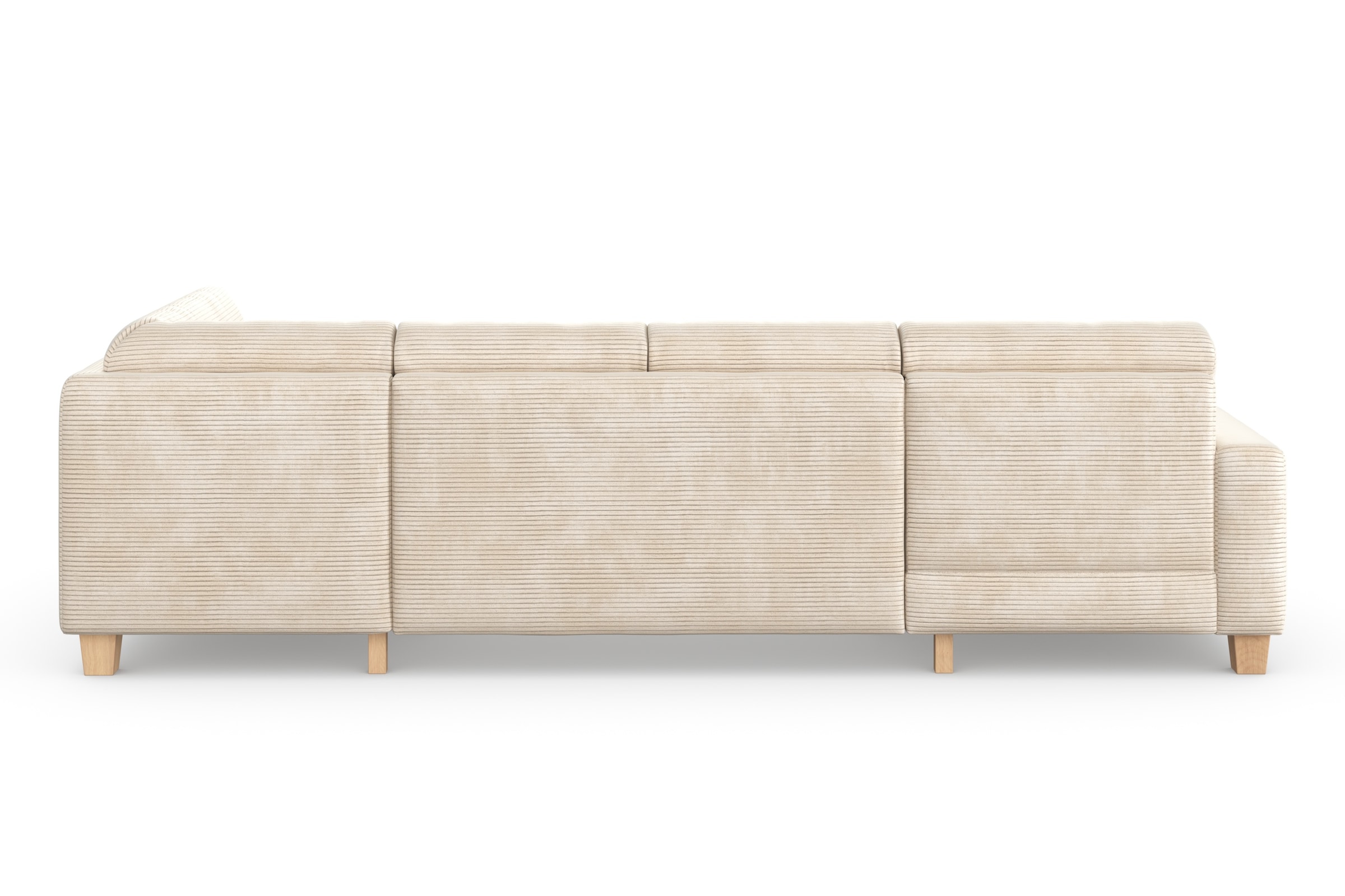 Home affaire Wohnlandschaft »Summer U-Form«, mit oder ohne Bettfunktion und Bettkasten, Cord-Bezug