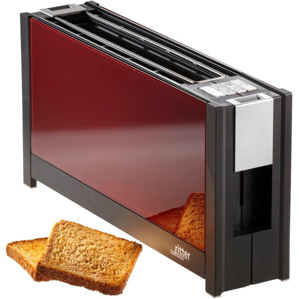 ritter Toaster »volcano 5 rot«, 1 langer Schlitz, für 2 Scheiben, 950 W