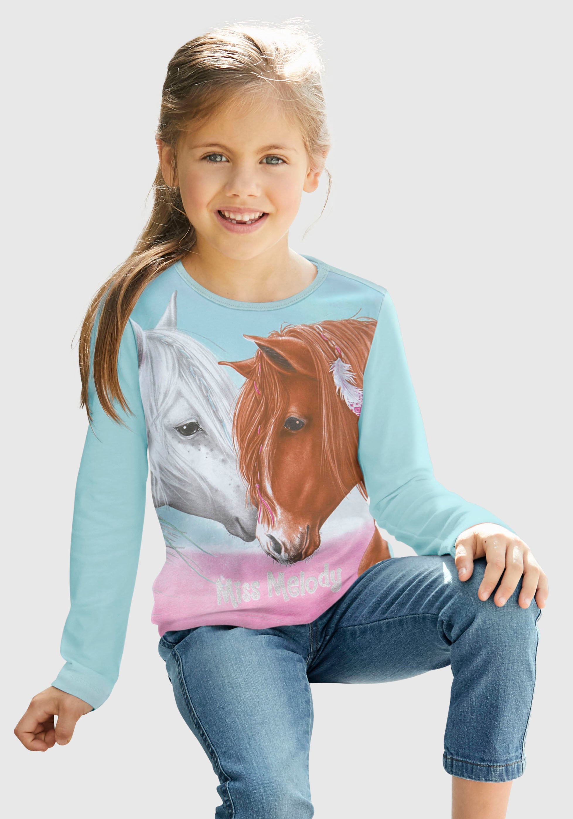 Miss Melody Langarmshirt, für Pferde-Fans bei ♕ | Jerseykleider
