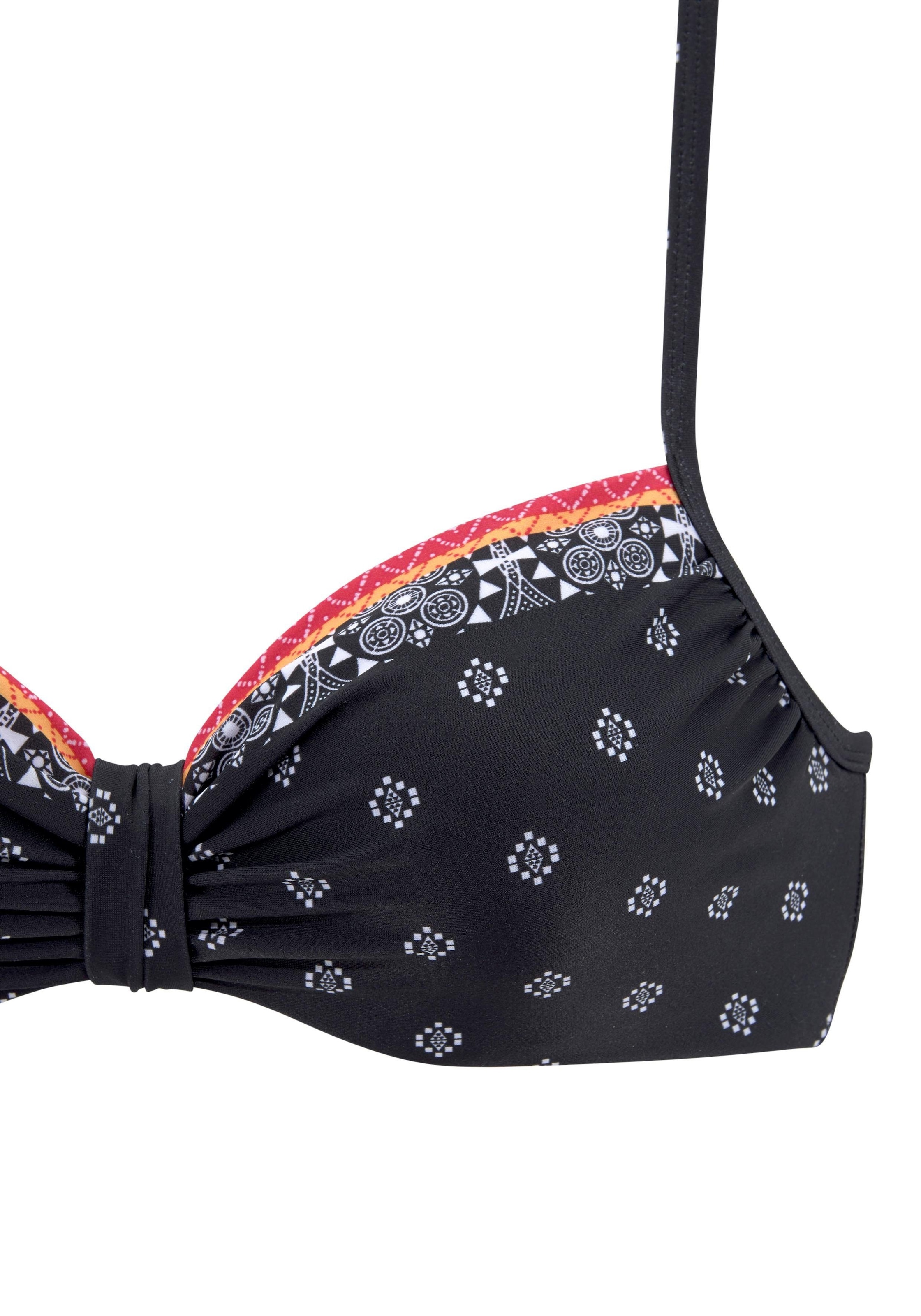 LASCANA Bügel-Bikini-Top »Kimer« mit modernem Print