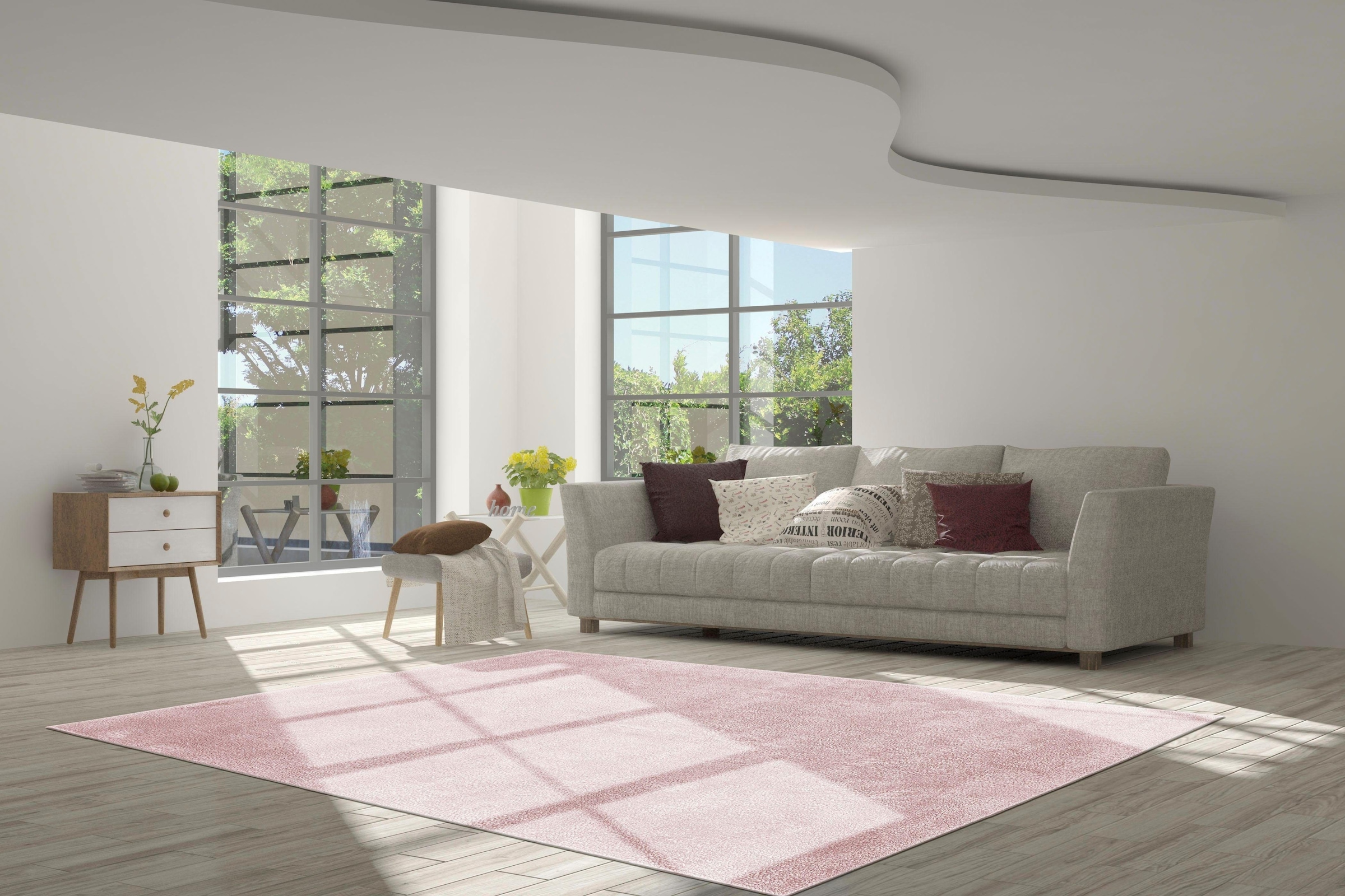 calo-deluxe Hochflor-Teppich »Vossi 111«, rechteckig, 40 mm Höhe, besonders weich durch Microfaser, Wohnzimmer