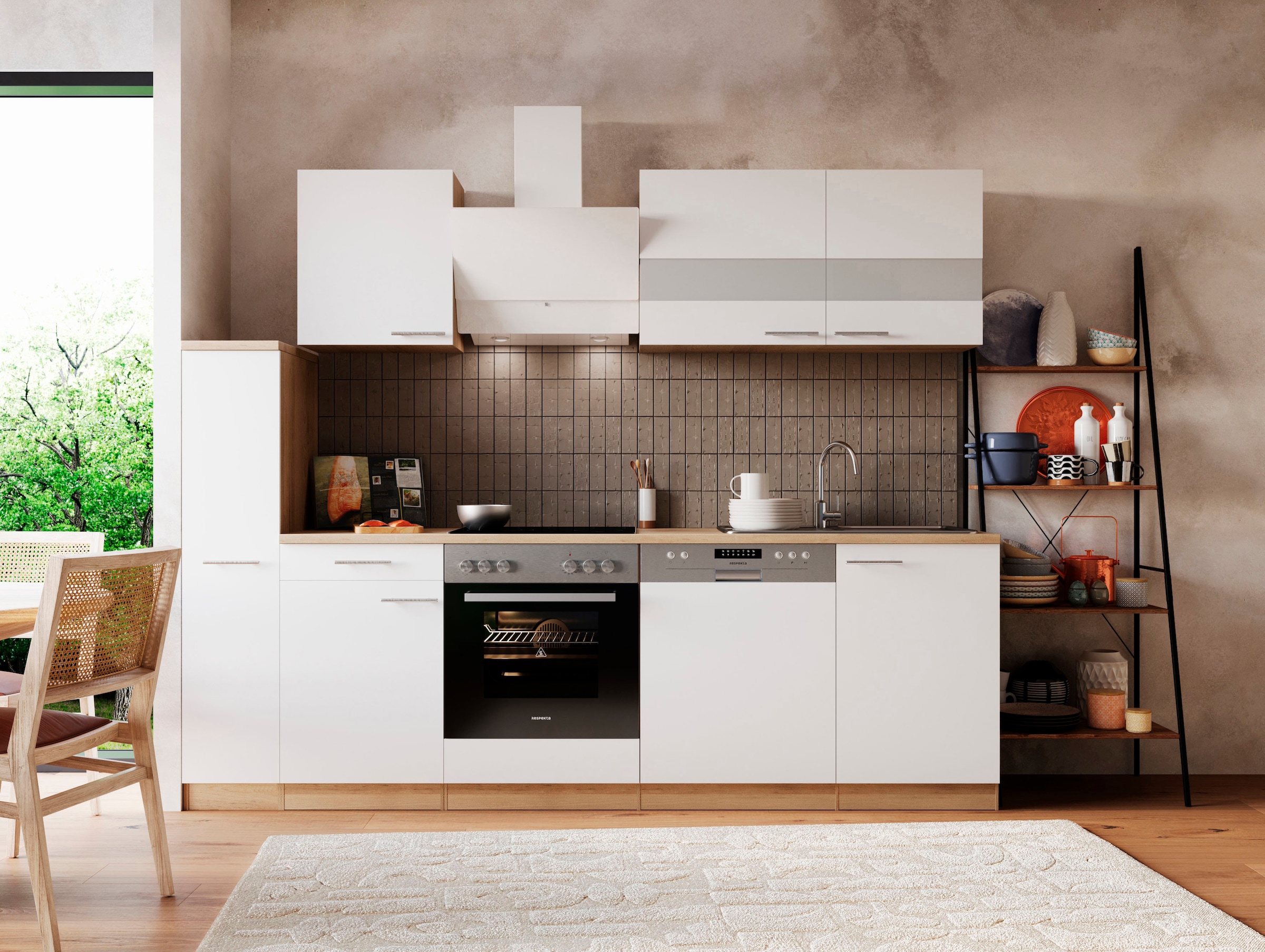 RESPEKTA Küche »Merle« Breite 250 cm, mit Soft-Close, in exklusiver Konfiguration für OTTO