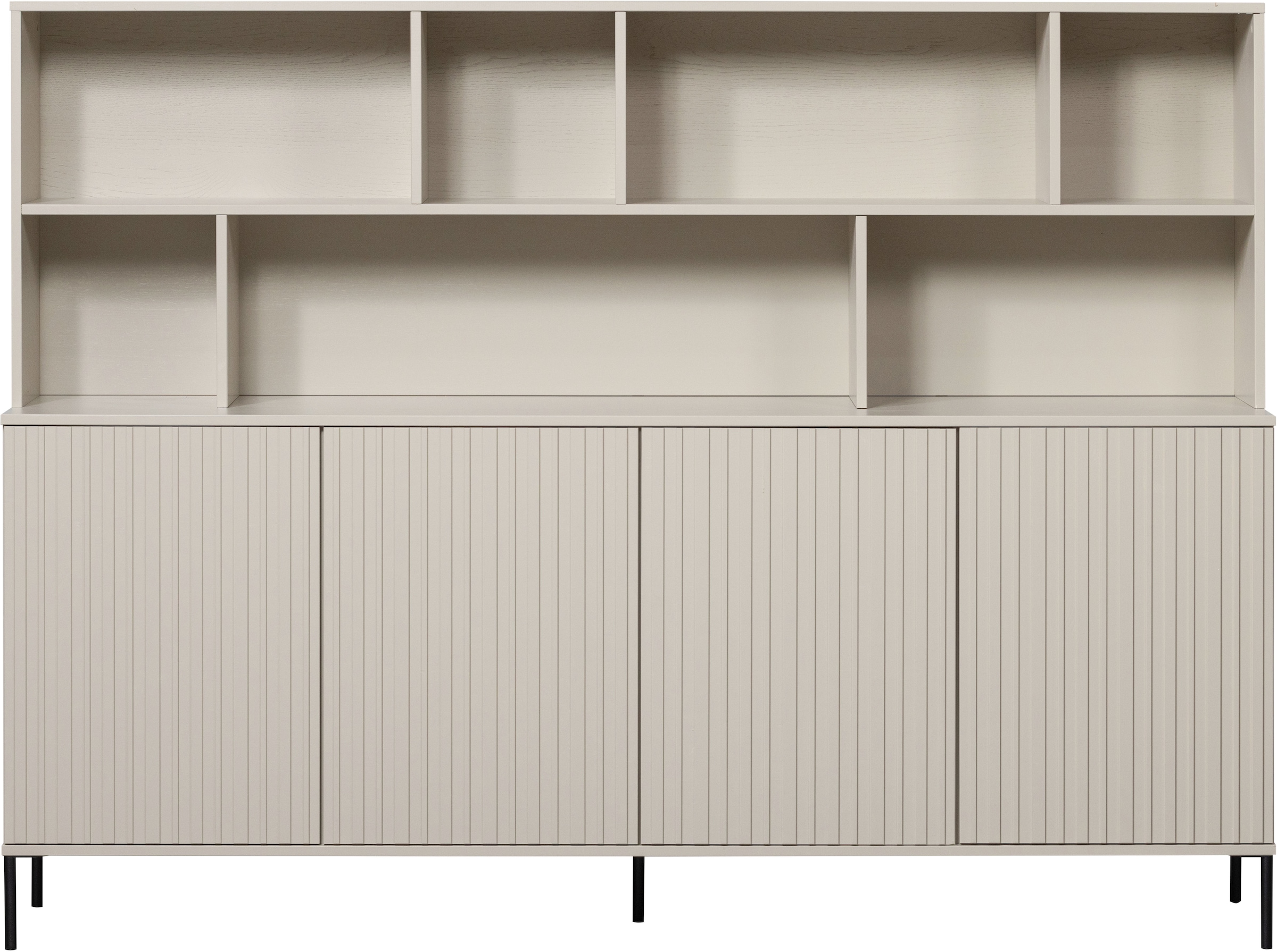 WOOOD Buffet »Gravu« New Gravure Hängeschrank, FSC-Kiefer bietet Stauraum und Präsentation