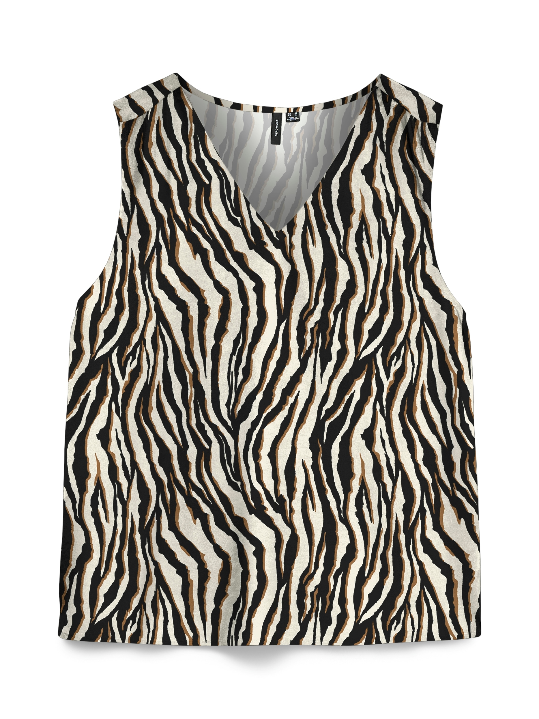 Vero Moda V-Shirt »VMEASY JOY S/L V-NECK TOP WVN GA« Viskose, regular fit