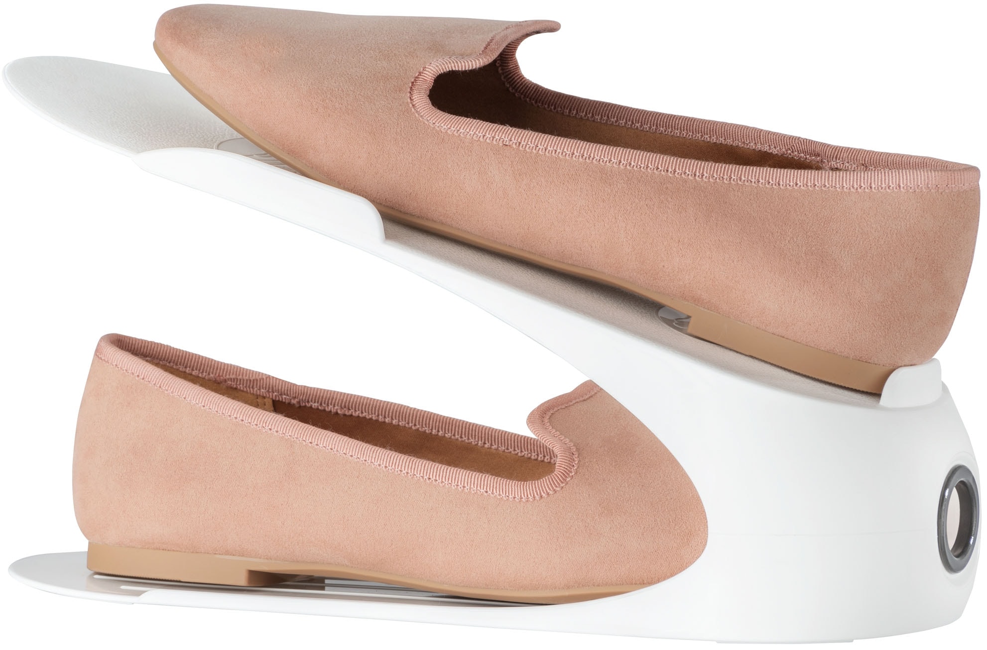 Maximex Schuhstapler »4er«, (Set, 4 tlg.), Schuhhalter, 50 % mehr Platz im Schuhschrank, Kunststoff, 4-teilig