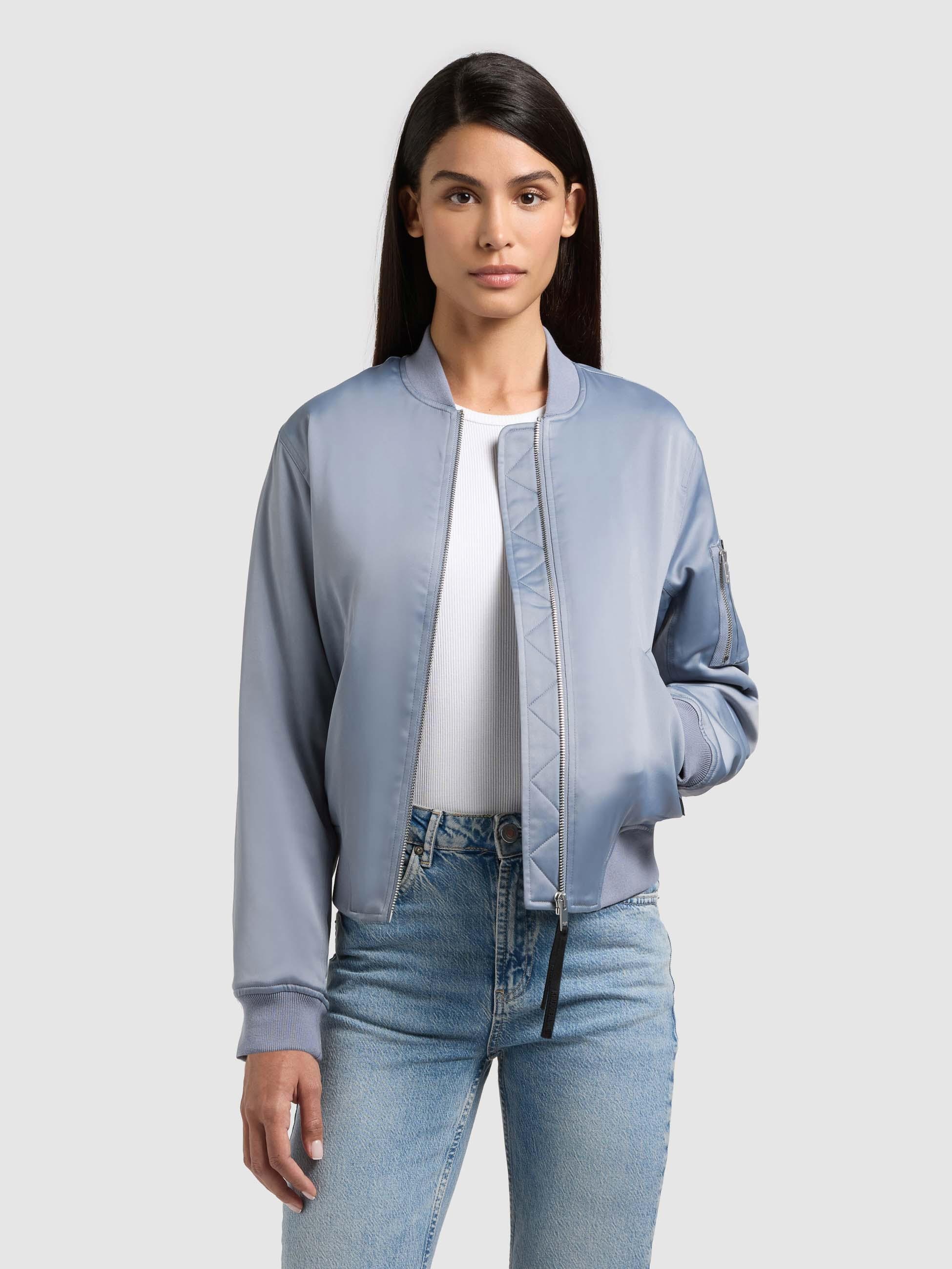 khujo Bomberjacke »Bomberjacke Beth« ohne Kapuze Seidig glatte Blousonjacke