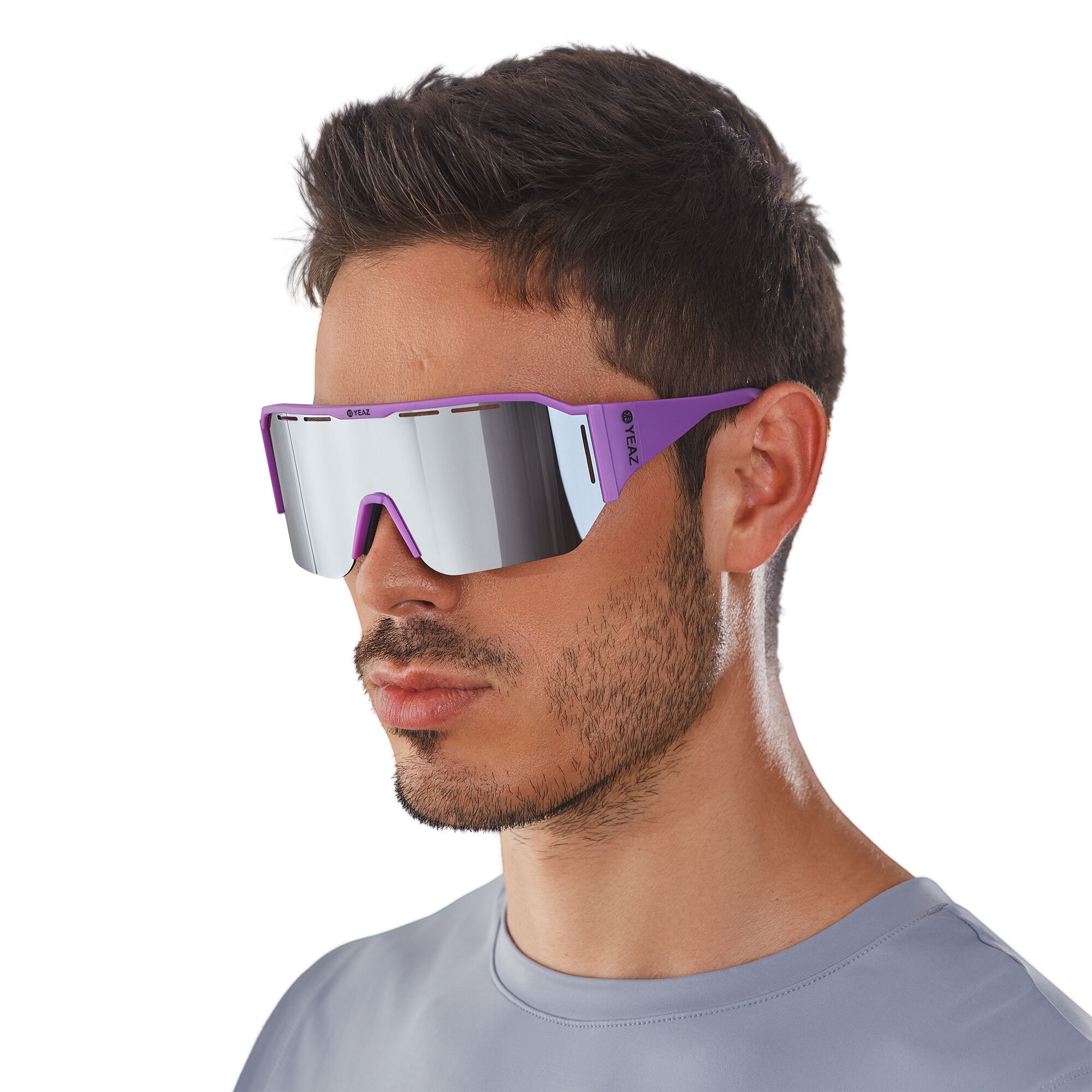 YEAZ Sportbrille »Sport-Sonnenbrille Black/Silver SUNVIBE«