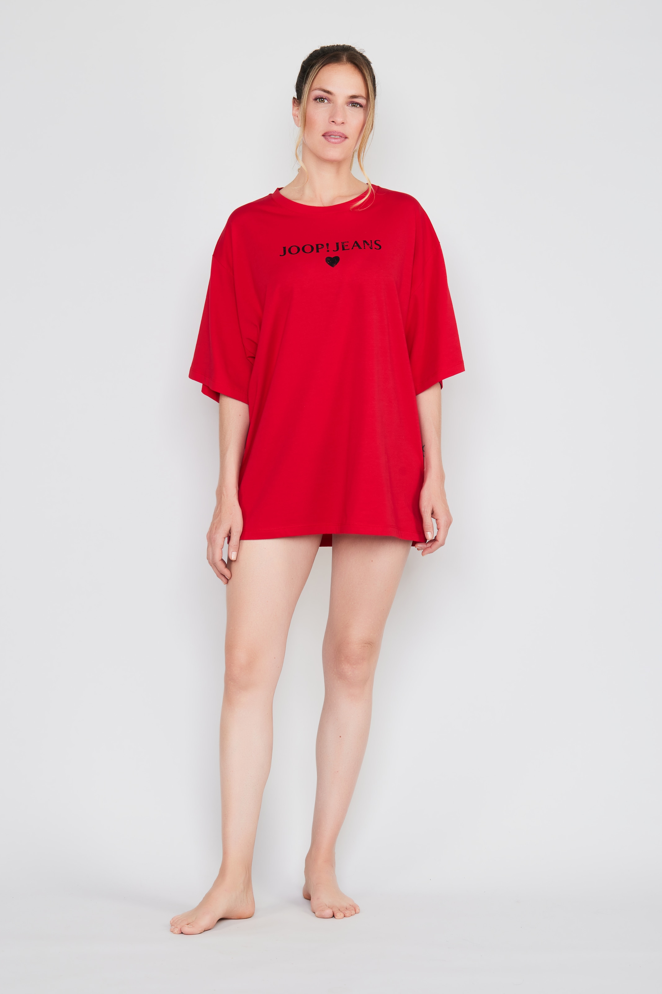 JOOP! Jeans T-Shirt »After Dark (JOOP! Jeans)« Logo-Schriftzug vorn, Kurzarm, Rundhalsausschnitt