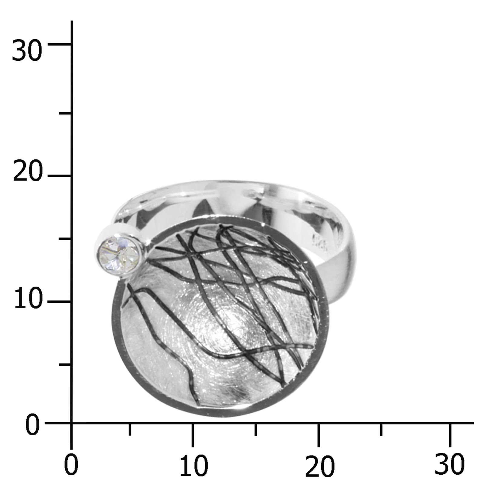 OSTSEE-SCHMUCK Fingerring »- Runo - Sarah Vicenza - Silber 925/000 - Zirkonia«