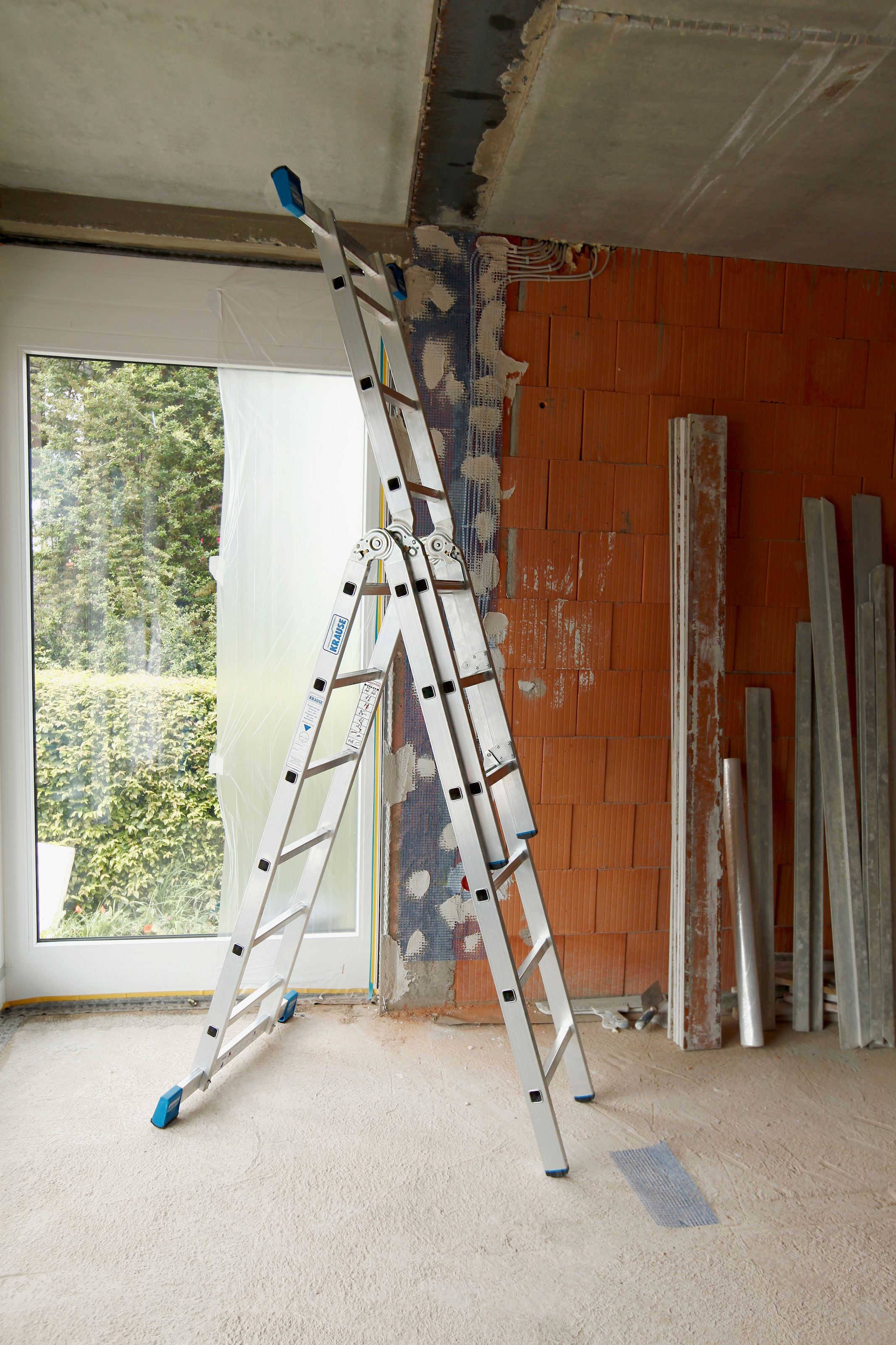 KRAUSE Gelenkleiter »Stabilo« Combileiter mit 2x3 und 2x6 Sprossen