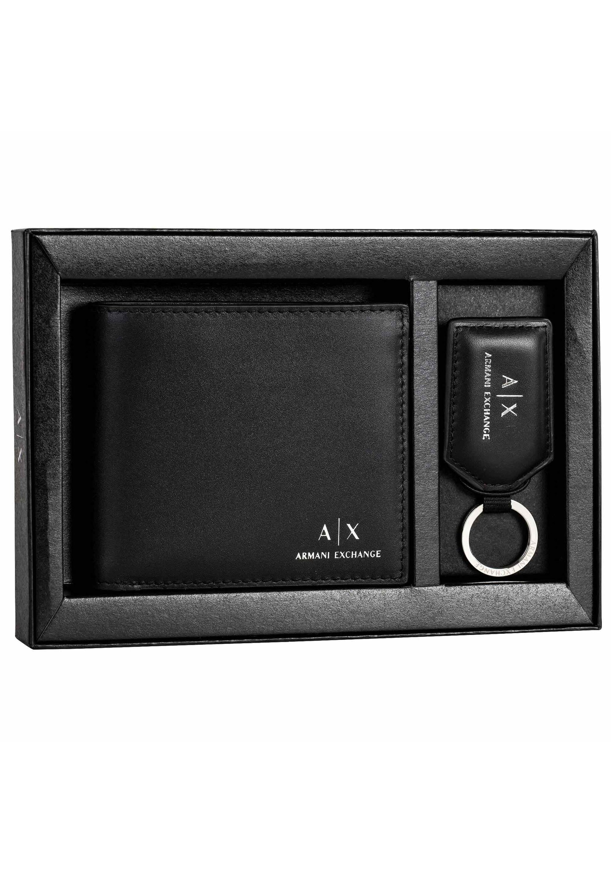 ARMANI EXCHANGE Geldbörse »Geldbörse Plain Leather Gift Set«