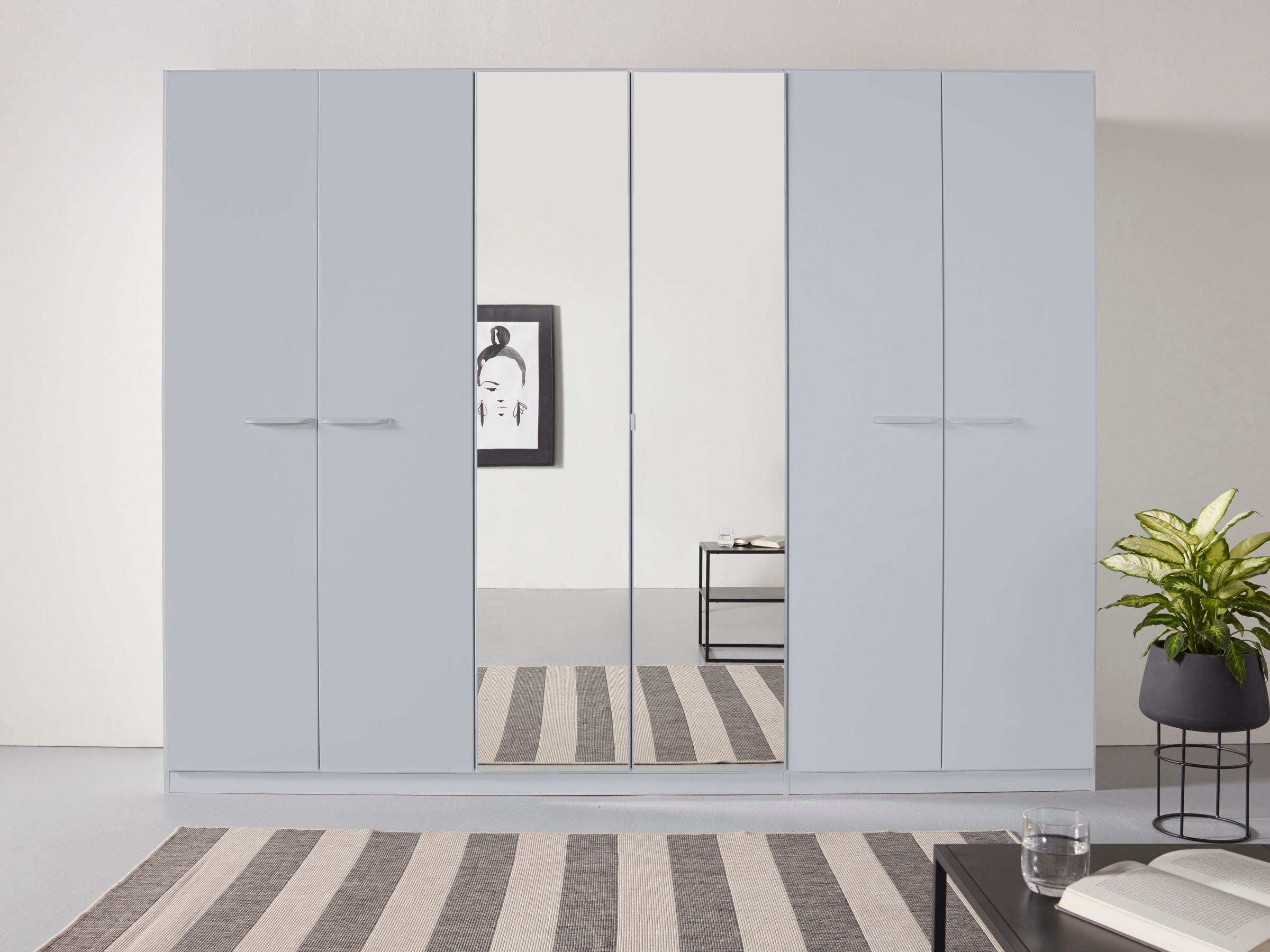 rauch Drehtürenschrank »Kleiderschrank Schrank Garderobe TOPSELLER OTELI inkl. Inneneinteilung«, mit 3 Innenschubladen extra Böden optional mit Spiegel MADE IN GERMANY