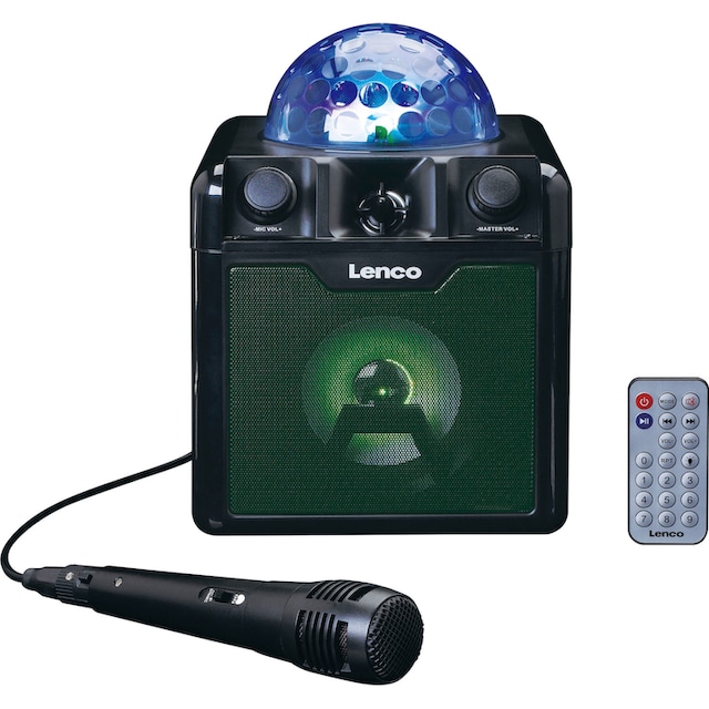 Lenco Party-Lautsprecher »BTC-055BK - Karaoke Lautsprecher mit Bluetooth  und Mikrofon«, (1 St.) ➥ 3 Jahre XXL Garantie | UNIVERSAL
