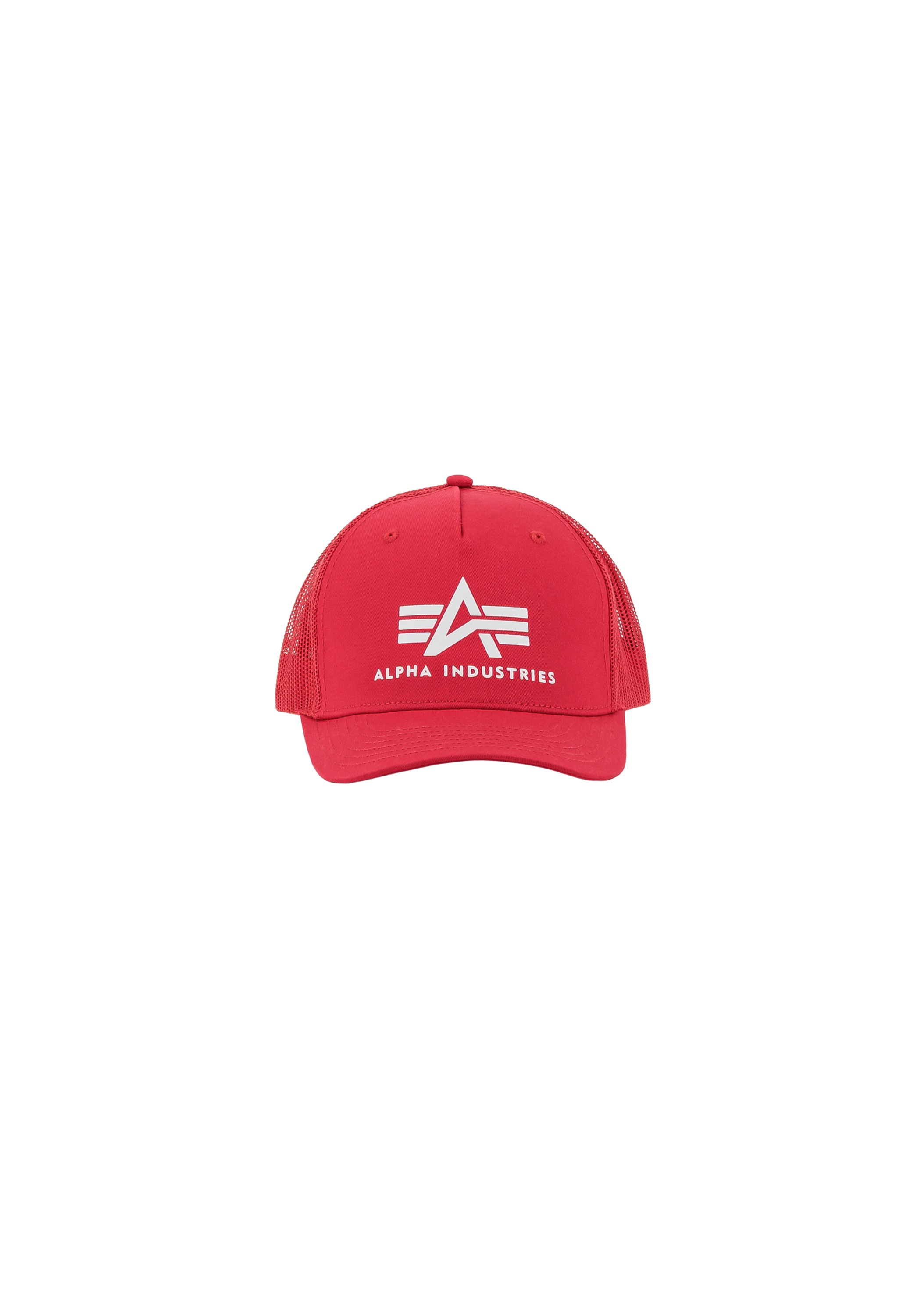 Alpha Industries, Damen, »Basic Trucker Cap«, speed red, speed red, Cotton Twill Stoff