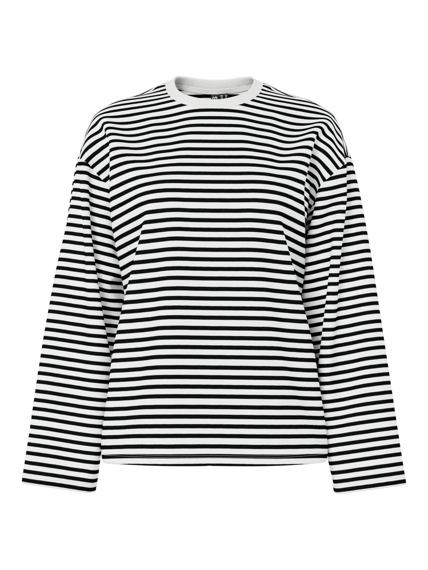pieces Langarmshirt »PCSADIE LS TOP JRS NOOS« Baumwollmischung, oversize