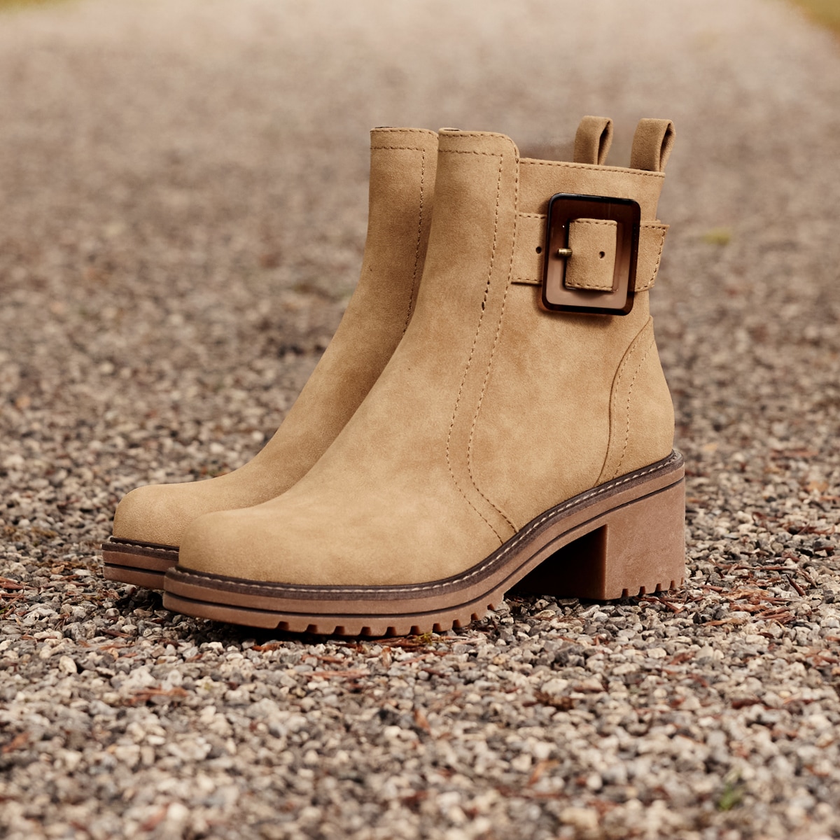 MARCO TOZZI Stiefelette  , Blockabstz, Herbstboots in veganer Verarbeitung