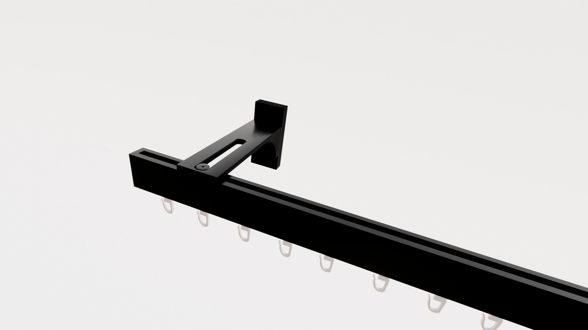 indeko Gardinenstange »Bern« 1 läufig-läufig Wunschmaßlänge Innenlauf Komplett-Set inkl. Gleitern und Montagematerial