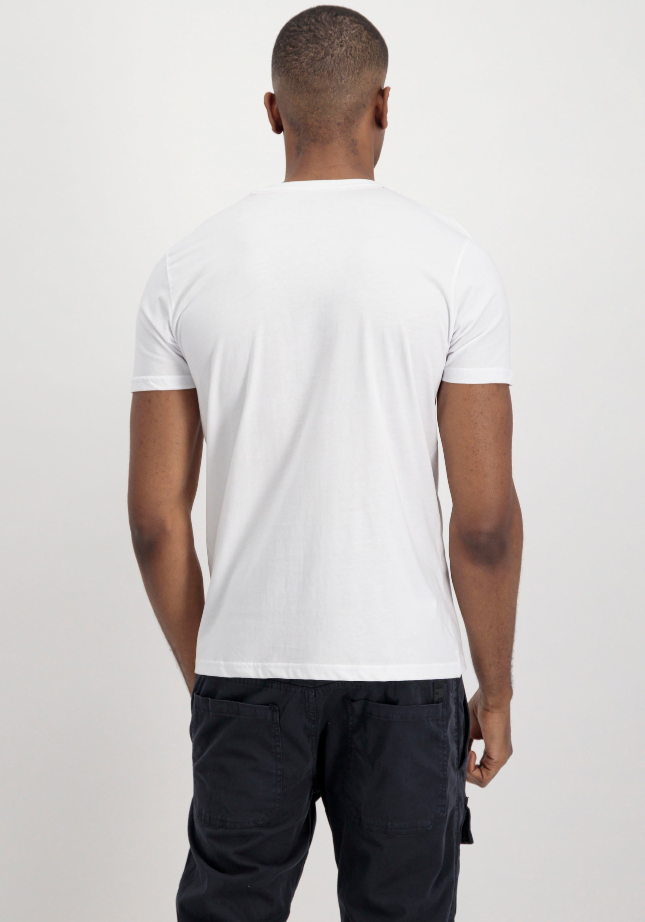 Alpha Industries Rundhalsshirt »Label T 2 Pack«, (Packung, 2 tlg., 2er-Pack)