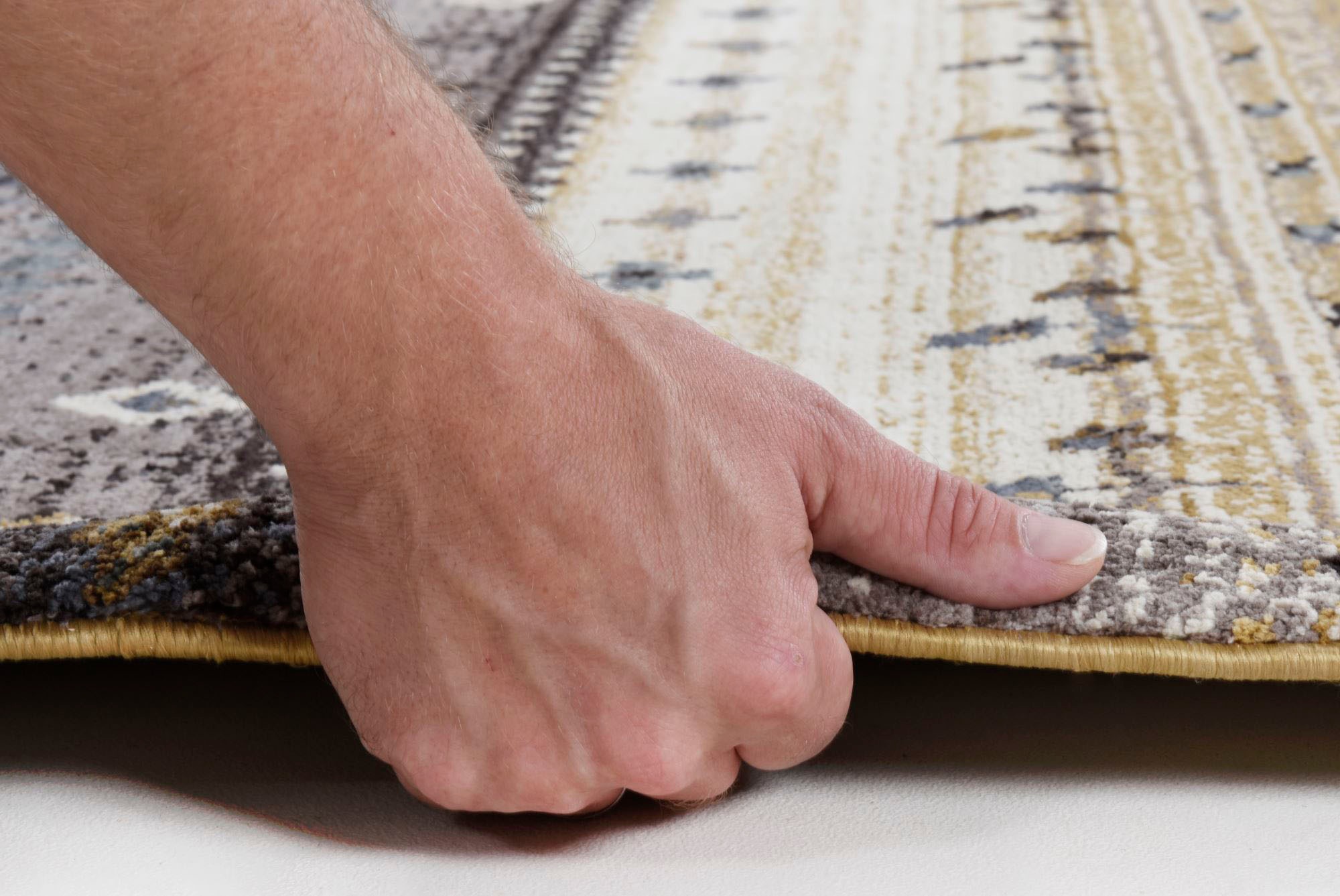 Gino Falcone Teppich »Francesco 24719« rechteckig 14 mm Höhe besonders weich durch Microfaser, ideal im Wohnzimmer & Schlafzimmer