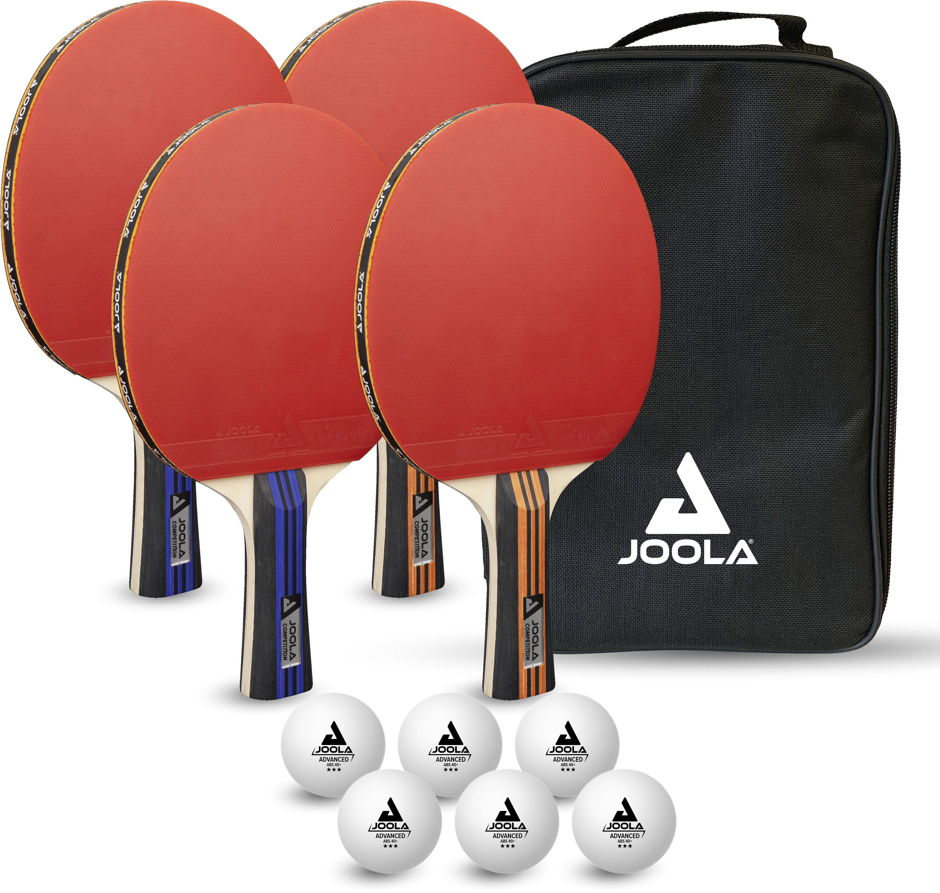 Tischtennisschläger »TT-Set Family Advanced«, (Set, mit Bällen-mit Schlägerhülle)