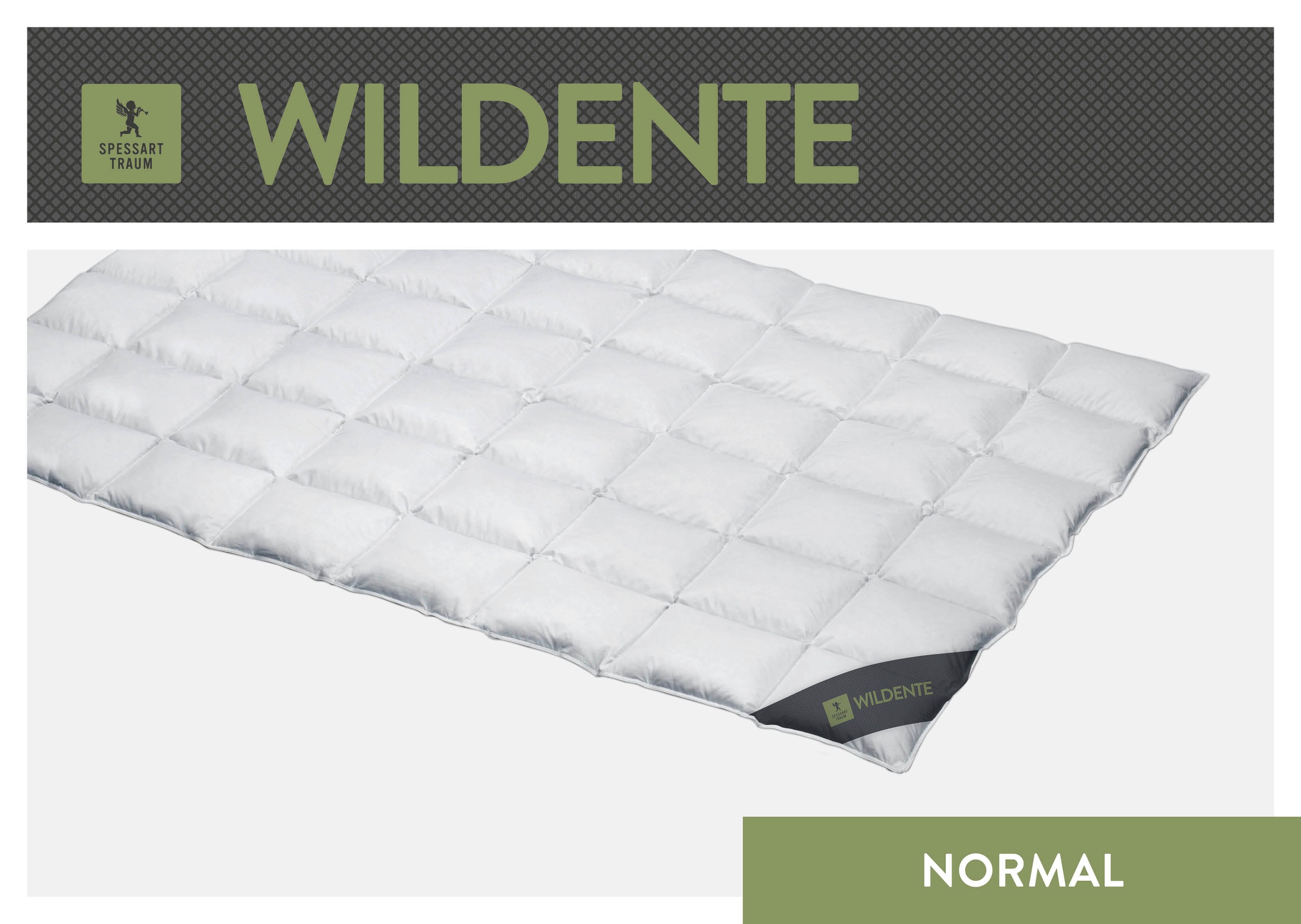 SPESSARTTRAUM Daunenbettdecke »Wildente Bettdecken 135x200cm & weitere Größen«, normal, Füllung 100% Daunen, Bezug 100% Baumwolle, (1 St.), Bettdecken Ganzjahresbettdecke, Winter, Sommer