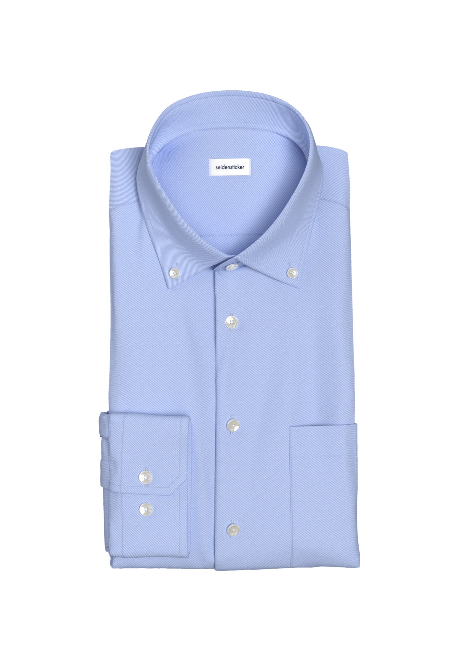 seidensticker Businesshemd »Comfort«, Comfort Langarm Button-Down-Kragen Uni