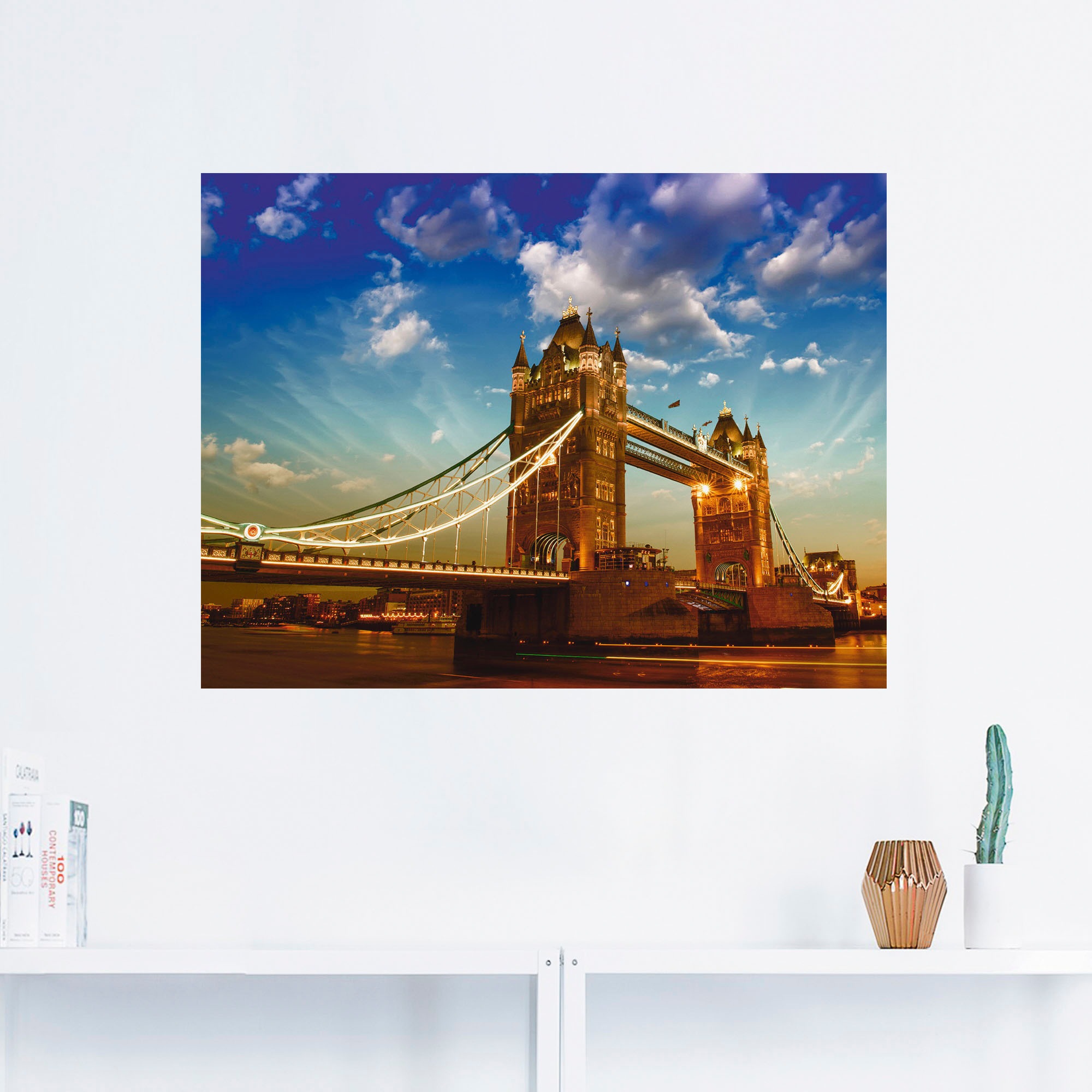 Artland Wandbild »Tower Bridge«, Brücken, (1 St.), als Leinwandbild, Wandaufkleber in verschied. Größen