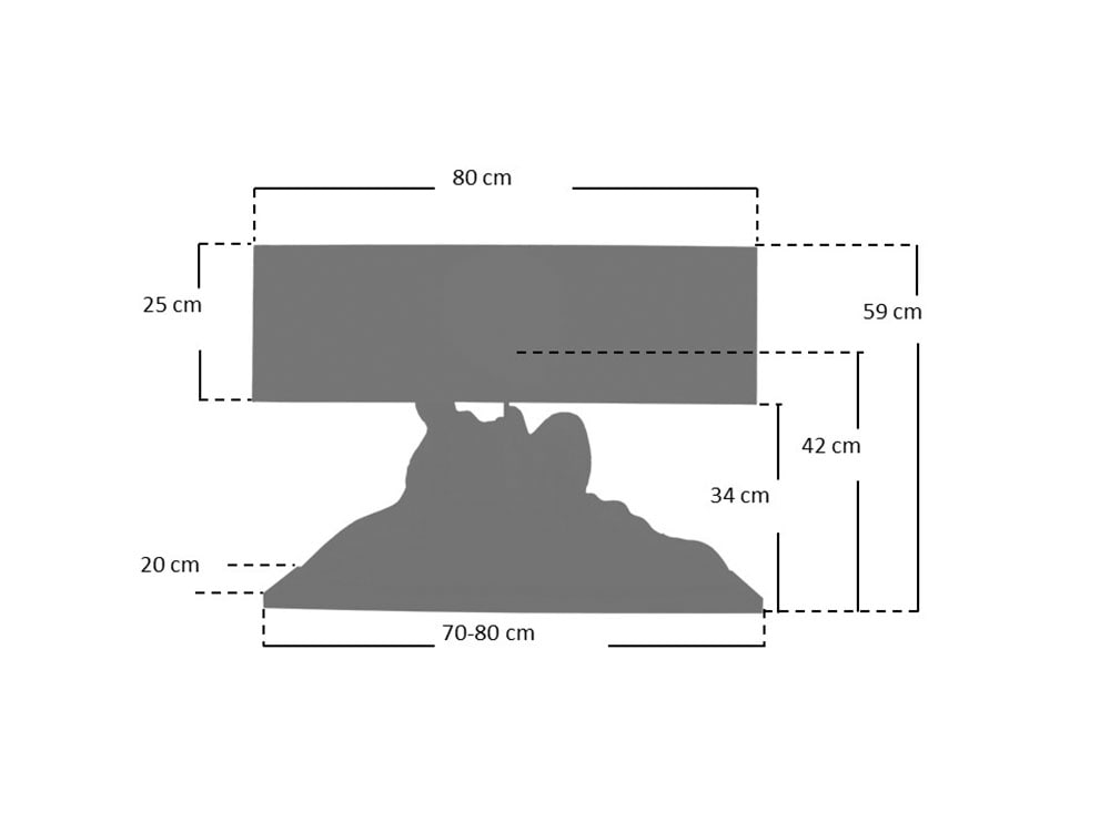 SalesFever Tischleuchte »Treibholz« E27 1 Stk. handgefertigt
