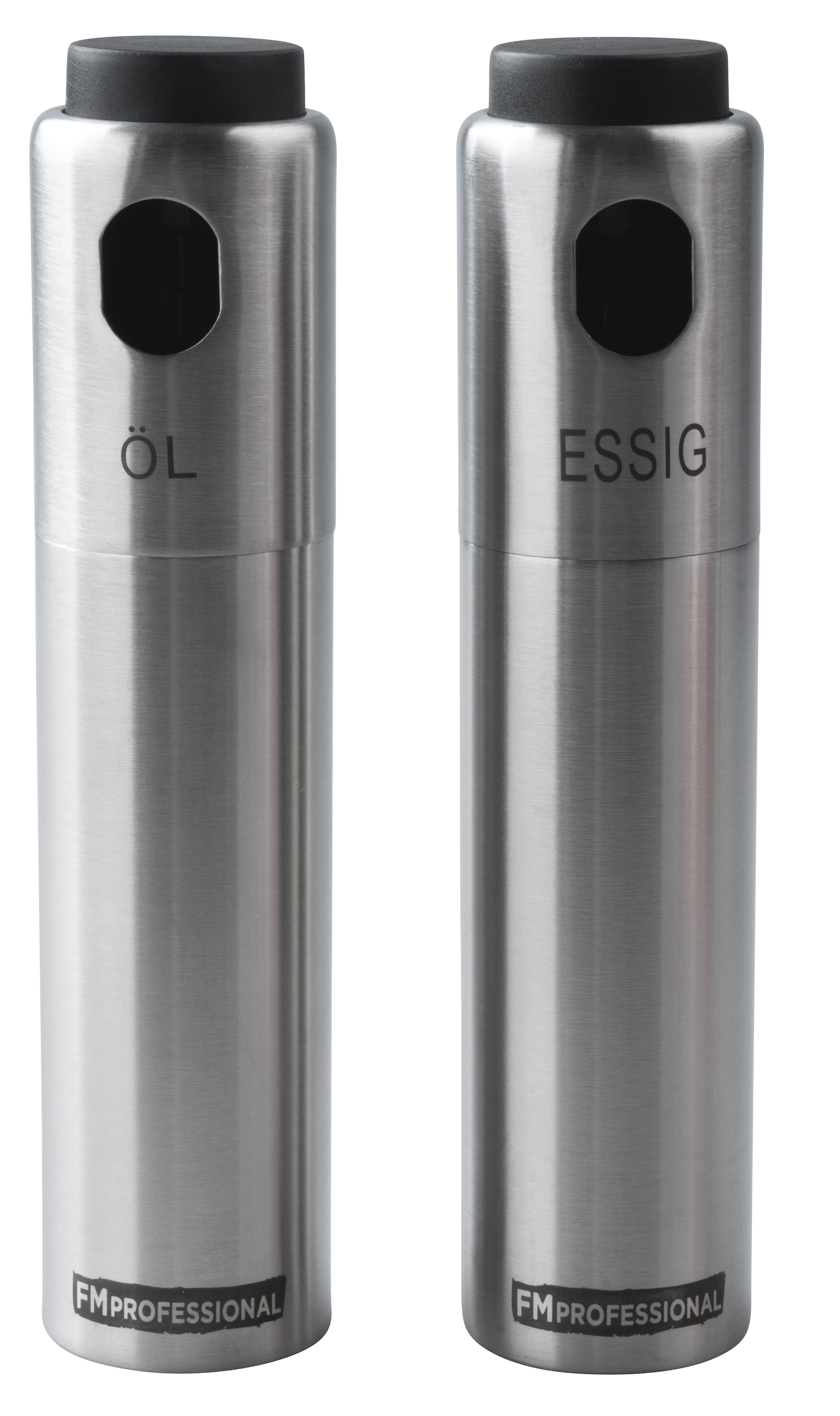 FMprofessional Menage-Set »Essig- & Ölsprüher Set aus Edelstahl« präzise Dosierung für kulinarische Highlights, ideal für Küche & Grill