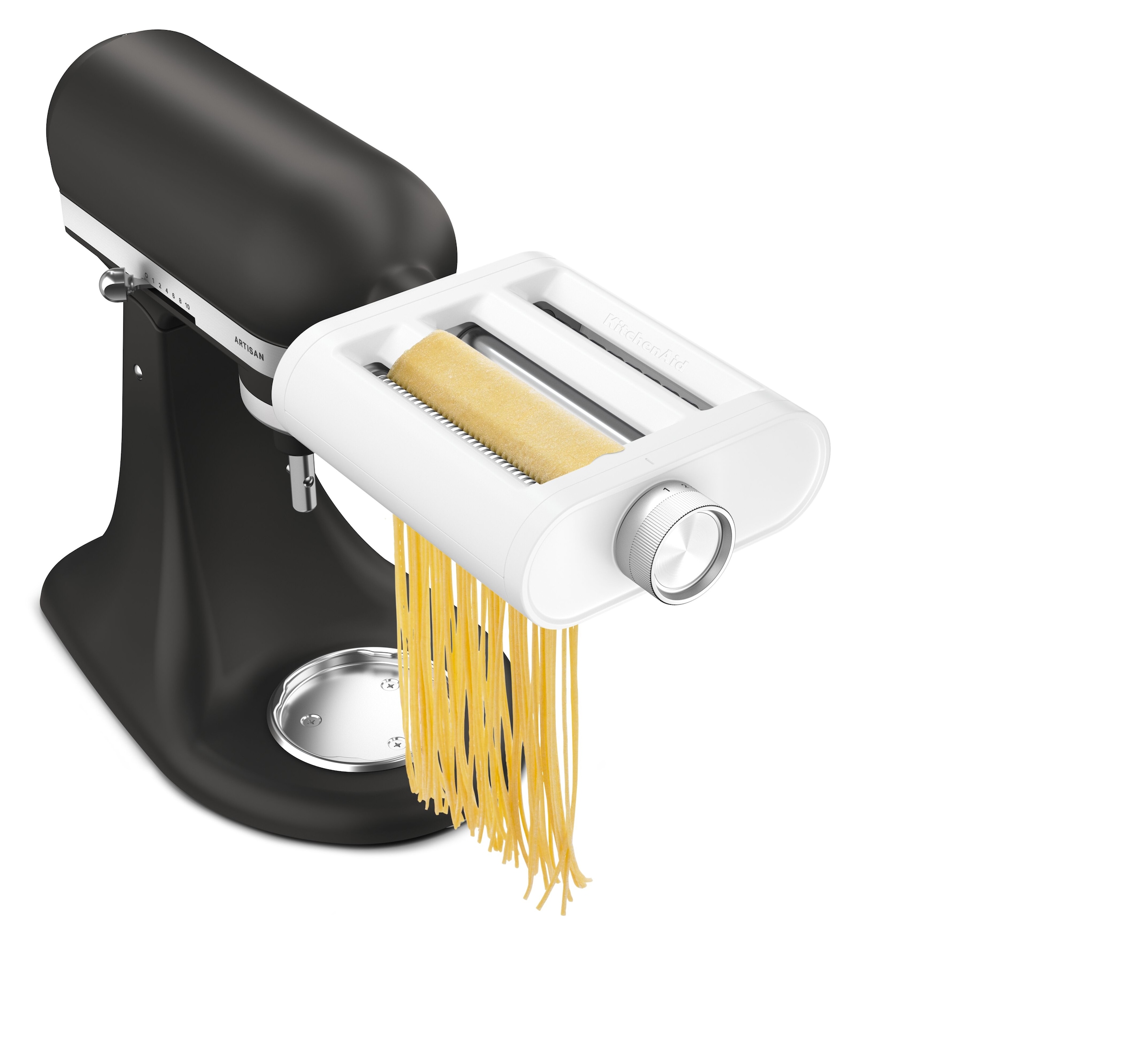 KitchenAid Küchenmaschinen Zubehör-Set »3-in-1-Nudelvorsatz 5KSM3PPA« Walze und Schneider aus hochwertigem Edelstahl