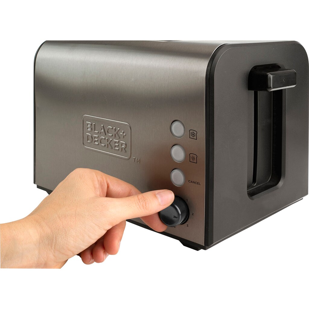 Black + Decker Toaster »BXTO1500E«, 2 lange Schlitze, 1500 W