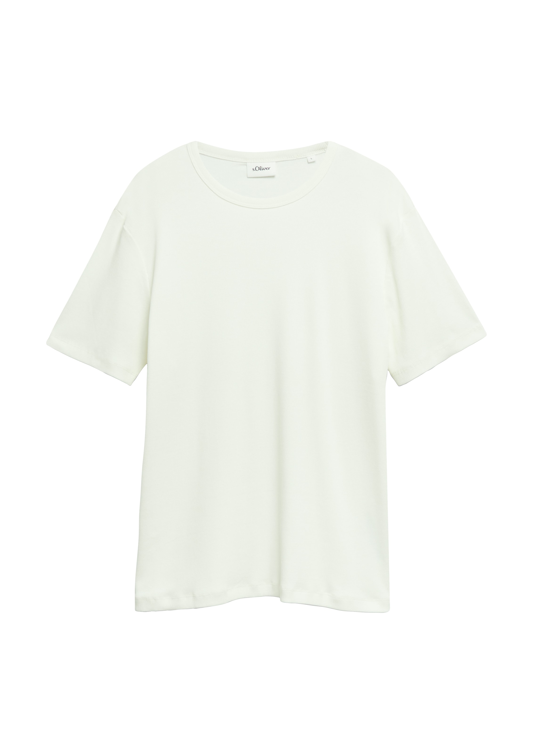 s.Oliver Kurzarmshirt Sommershirt mit Stretch  / unifarben